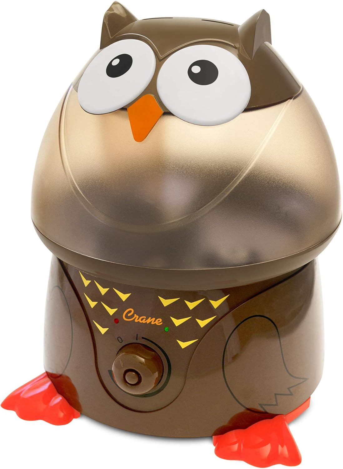 Crane 1 Gallon Animal Cool Mist Ultrasonic Humidifier for Kids' Bedroom and Nursery, Automatic Shut off, Adjustable Output, Fox