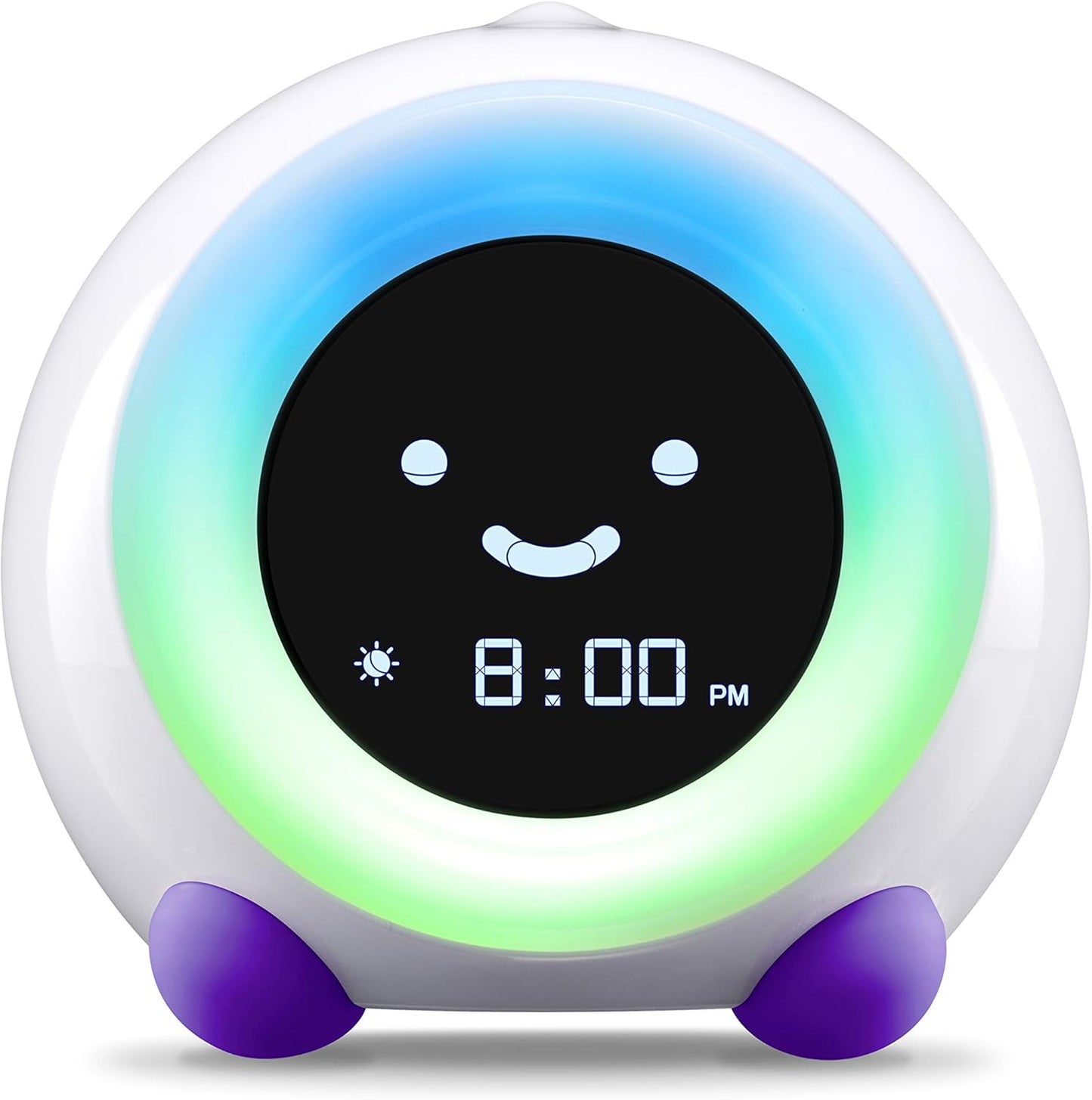 LittleHippo Mella: Kids Alarm Clock, Ready to Rise Children's Sleep Trainer, Night Light, Sound Machine and OK to Wake for Toddlers and Kids - Arctic Blue (Updated 2025)