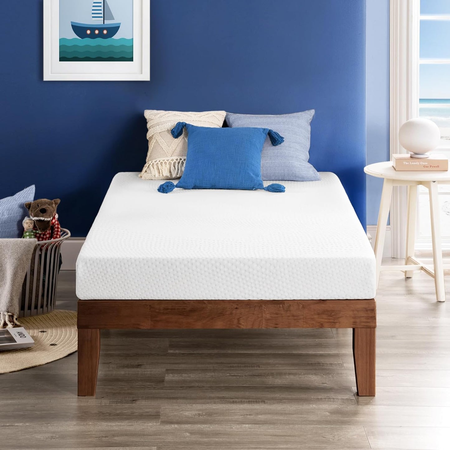 Best Price Mattress 1.5 Inch Ventilated Memory Foam Mattress Topper, Cooling Gel Infusion, CertiPUR-US Certified, Dorm Essentials, Queen