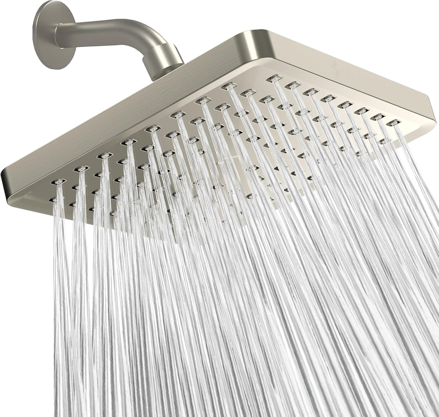 SparkPod Shower Head - High Pressure Rain - Premium Quality Luxury Design - Easy Clean Adjustable Replacement for Your Bathroom Shower Heads (Luxury Polished Chrome, 6 Inch Round)