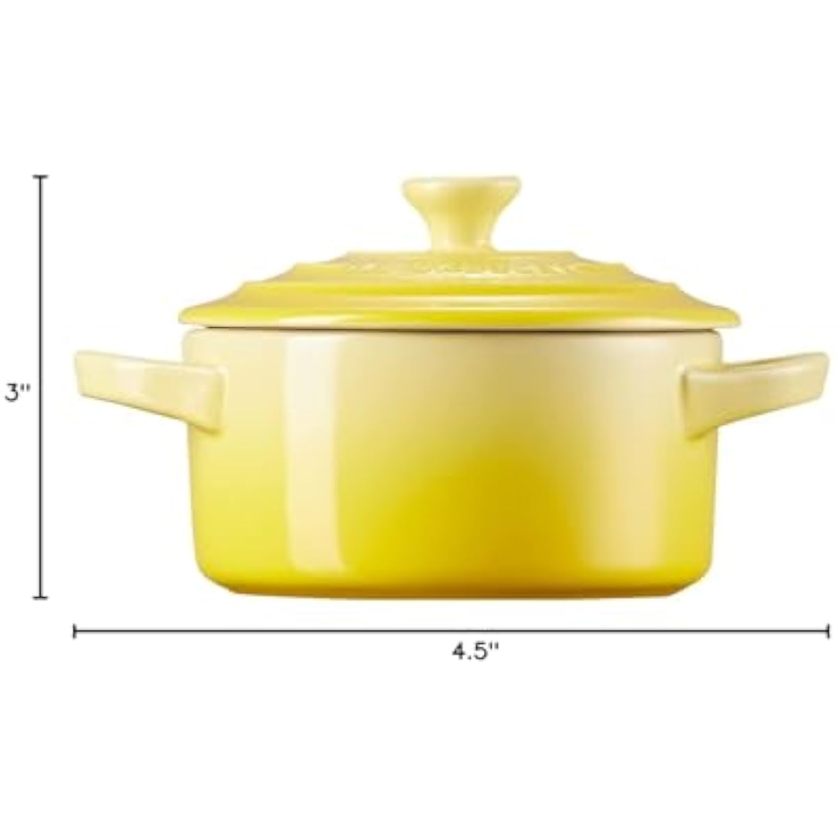 Le Creuset Stoneware Mini Round Cocotte, 8 oz., Soleil