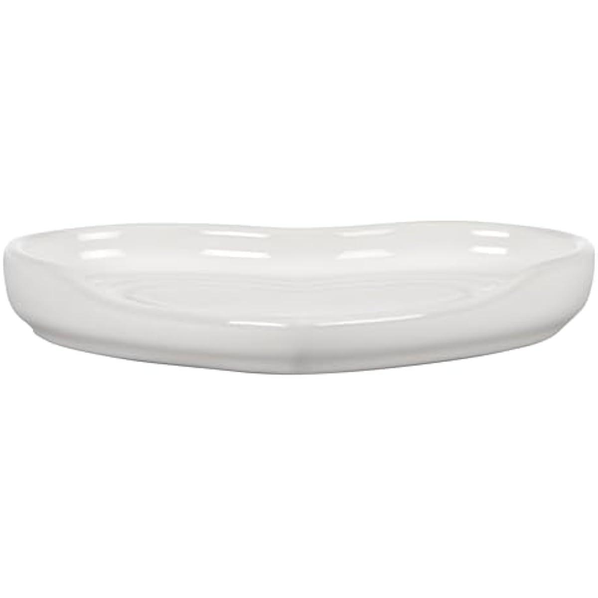 Le Creuset Stoneware Heart Shaped Spoon Rest, 5", White