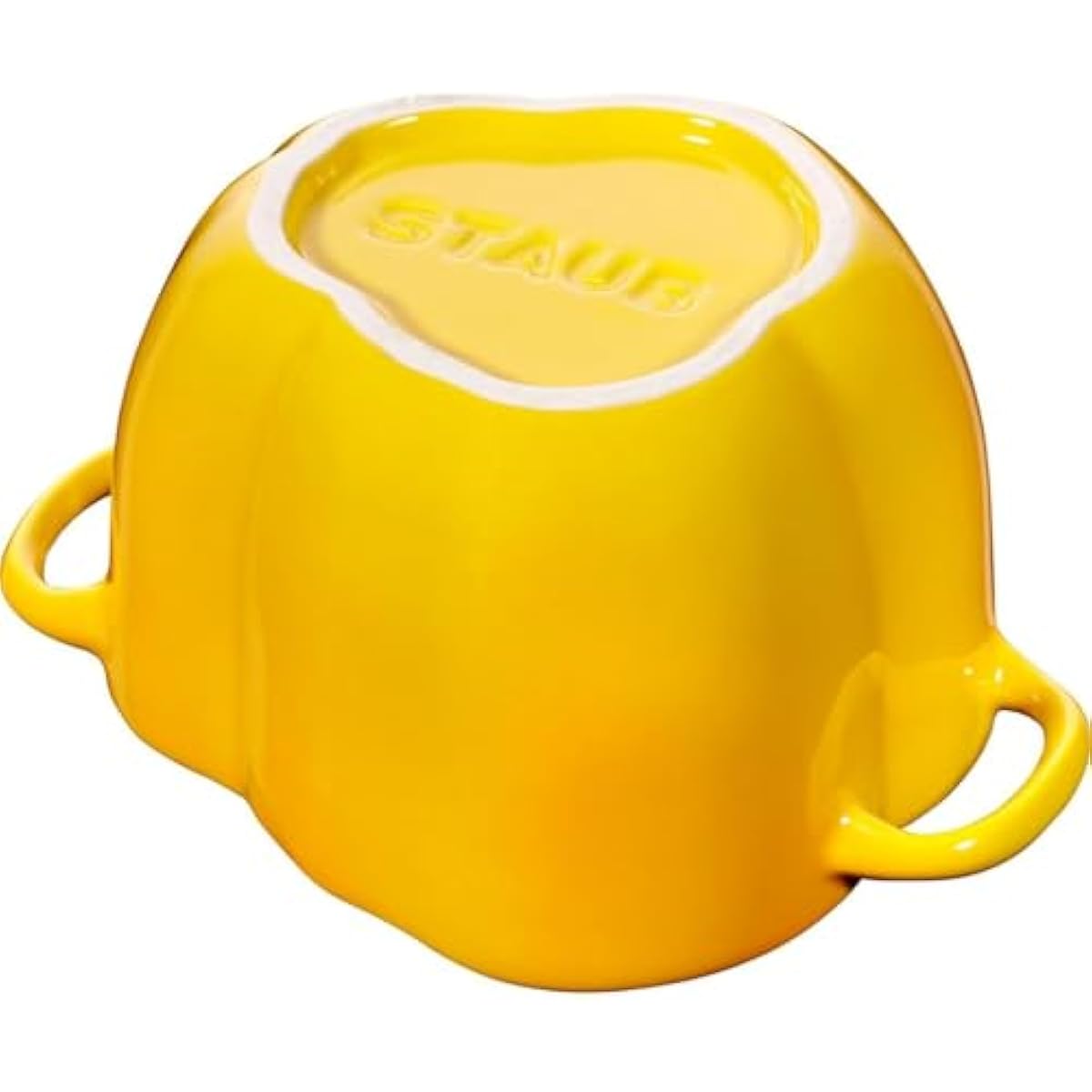 STAUB Zwilling Ceramic by Paprika Cocotte Yellow Ceramic Height 10.7 cm x Width 15.1 cm Volume 0.47 L