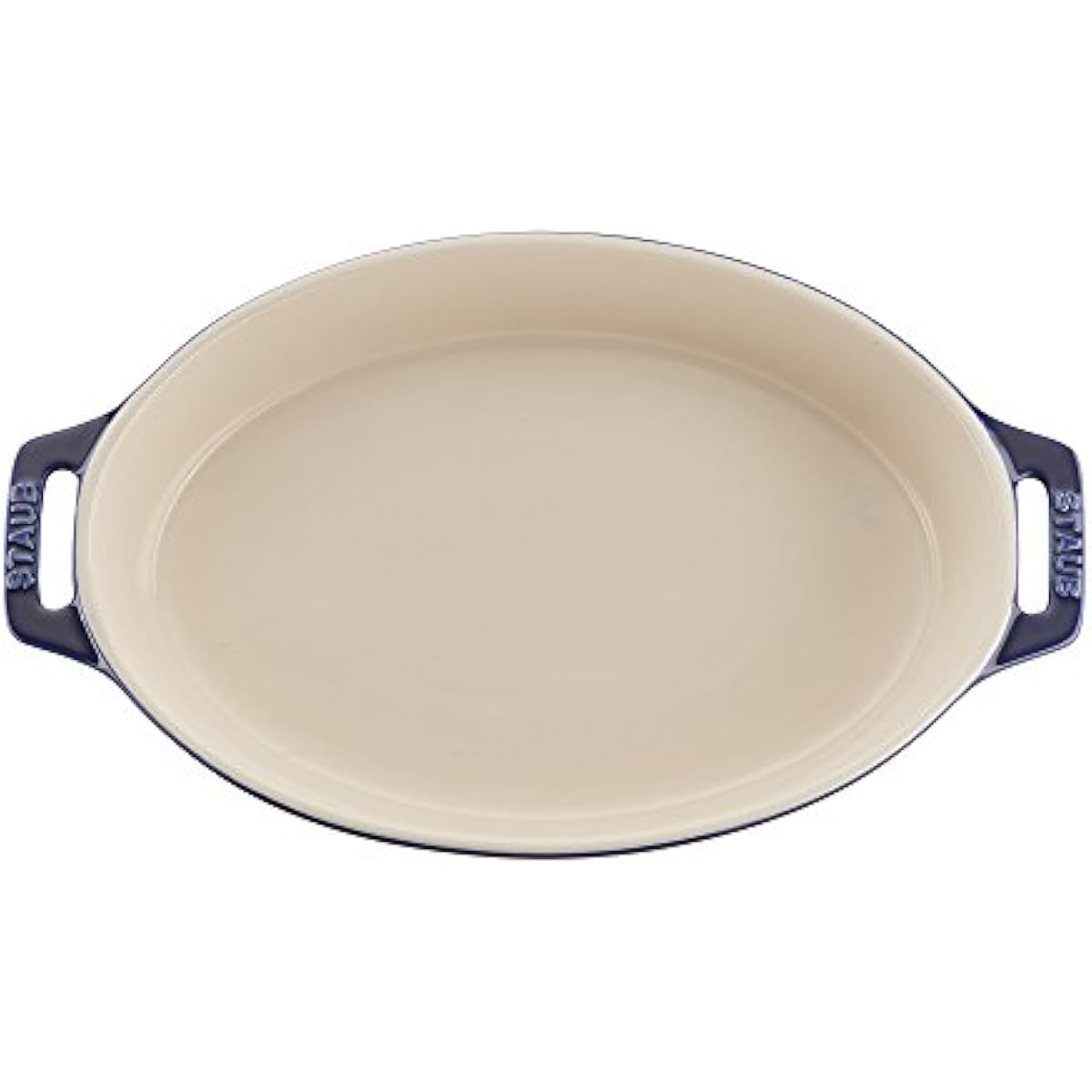 STAUB Ceramic Oval Baking Dish Set, 2-piece, Dark Blue