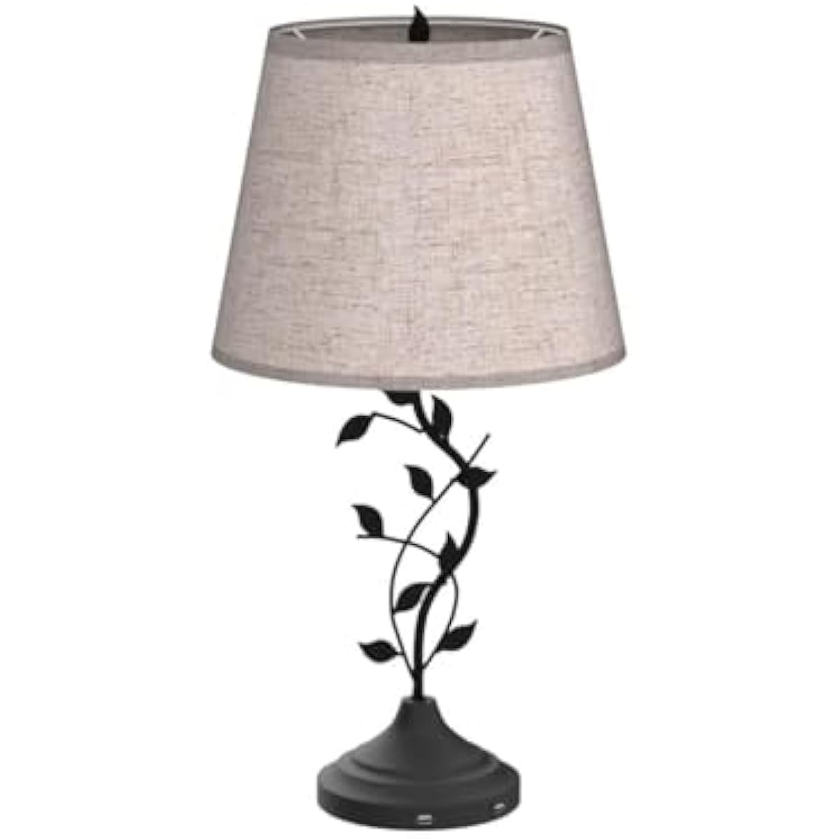 Kakanuo Table Lamp for Bedside, Lamp for Living Room with USB-A and USB-C Charging Ports, Traditional Tall Bedroom Lamp for End Table