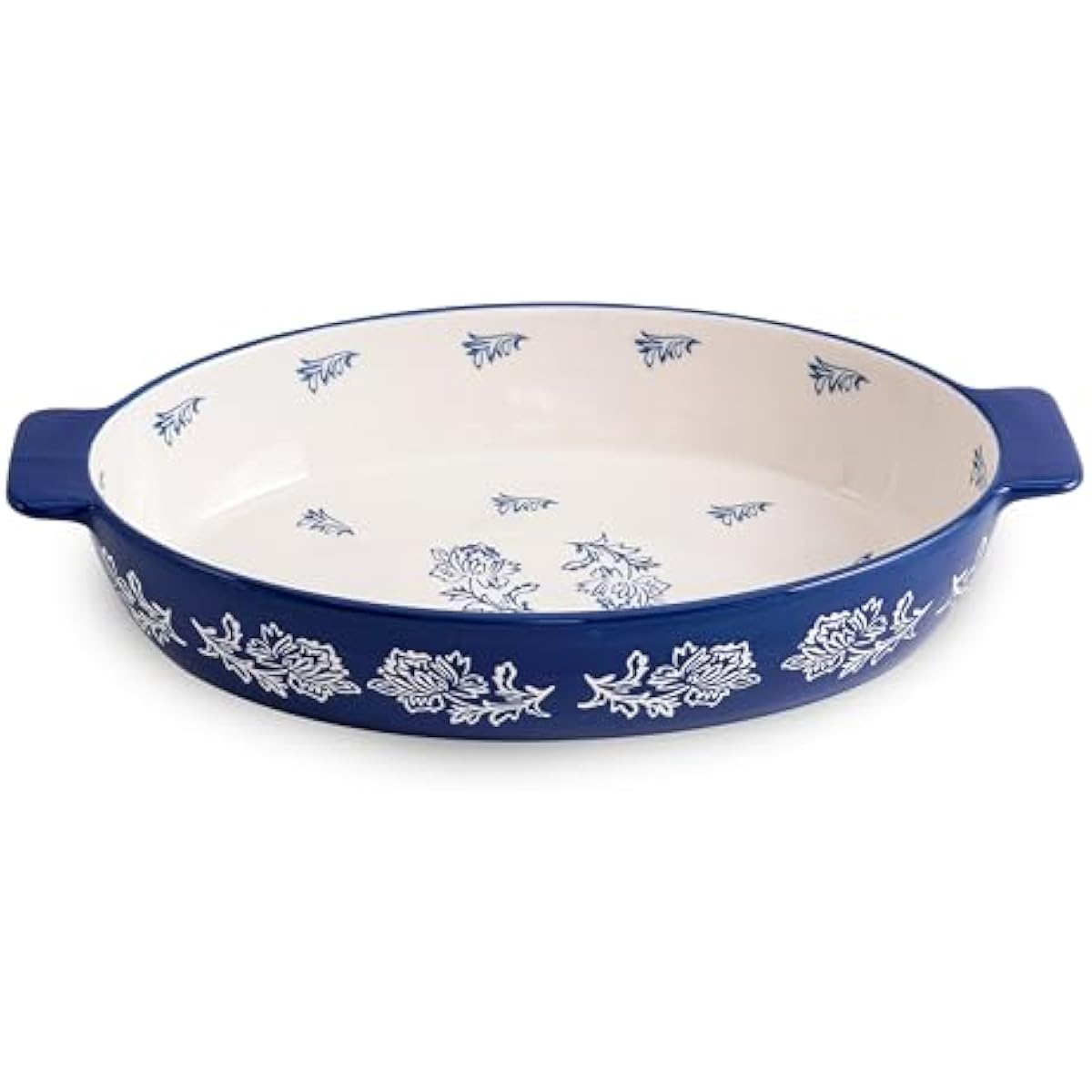Wisenvoy Casserole Dish Baking Dish Ceramic Au Gratin Baking Dish Lasagna Pan Oval Casserole Dishes for Oven
