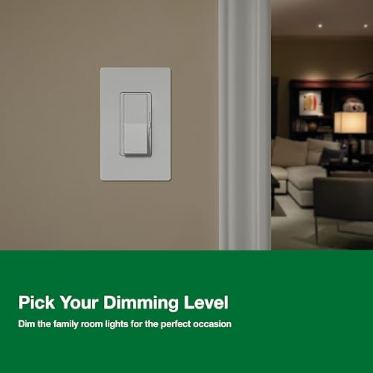 Lutron Diva LED+ Dimmer Light Switch for Dimmable LED, Halogen, and Incandescent Bulbs, 150 Watt, Single-Pole or 3-Way, DVCL-153P-WH, White