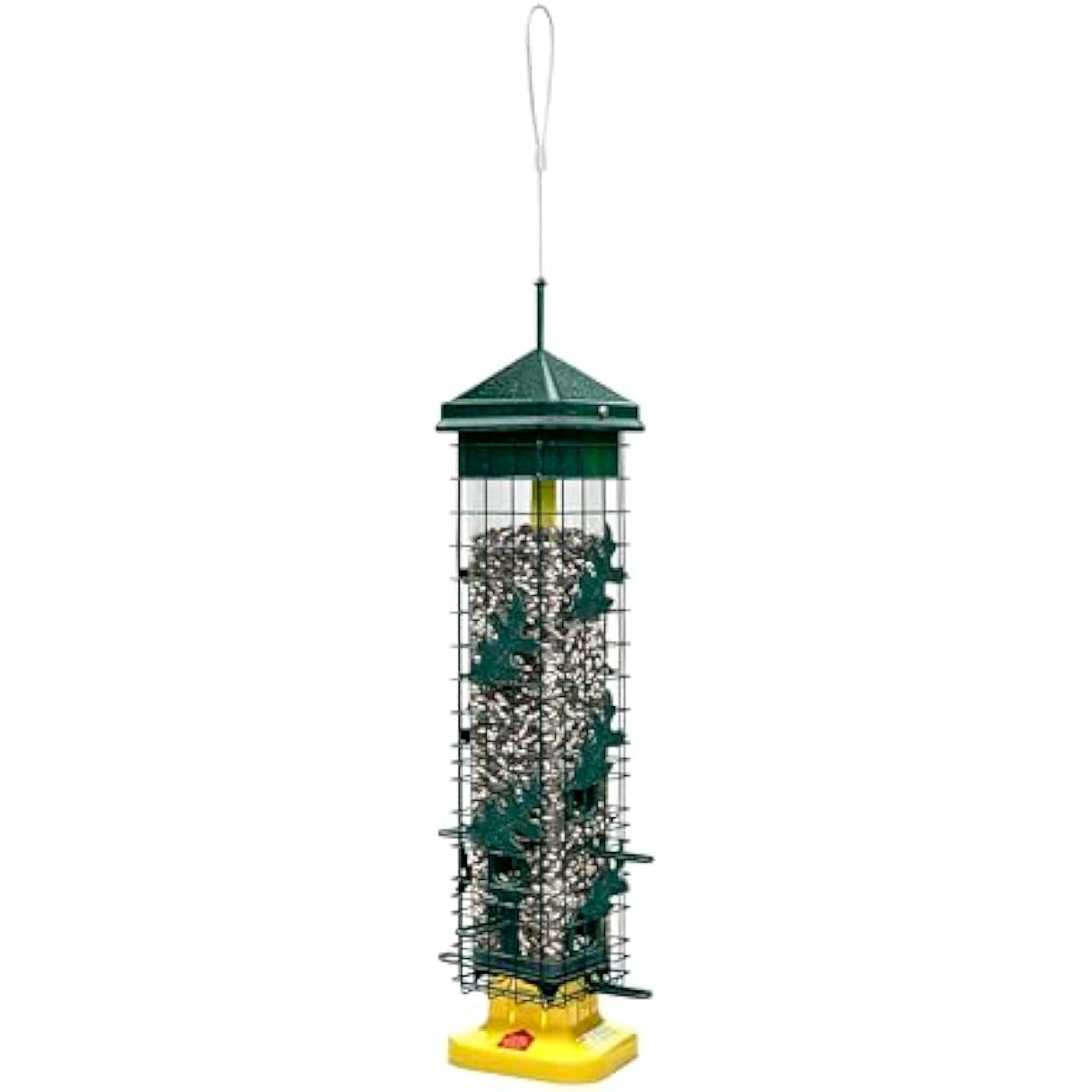 Squirrel Solution200 Squirrel-proof Bird Feeder w/6 Feeding Ports, 3.4-pound Seed Capacity, Free Seed Funnel