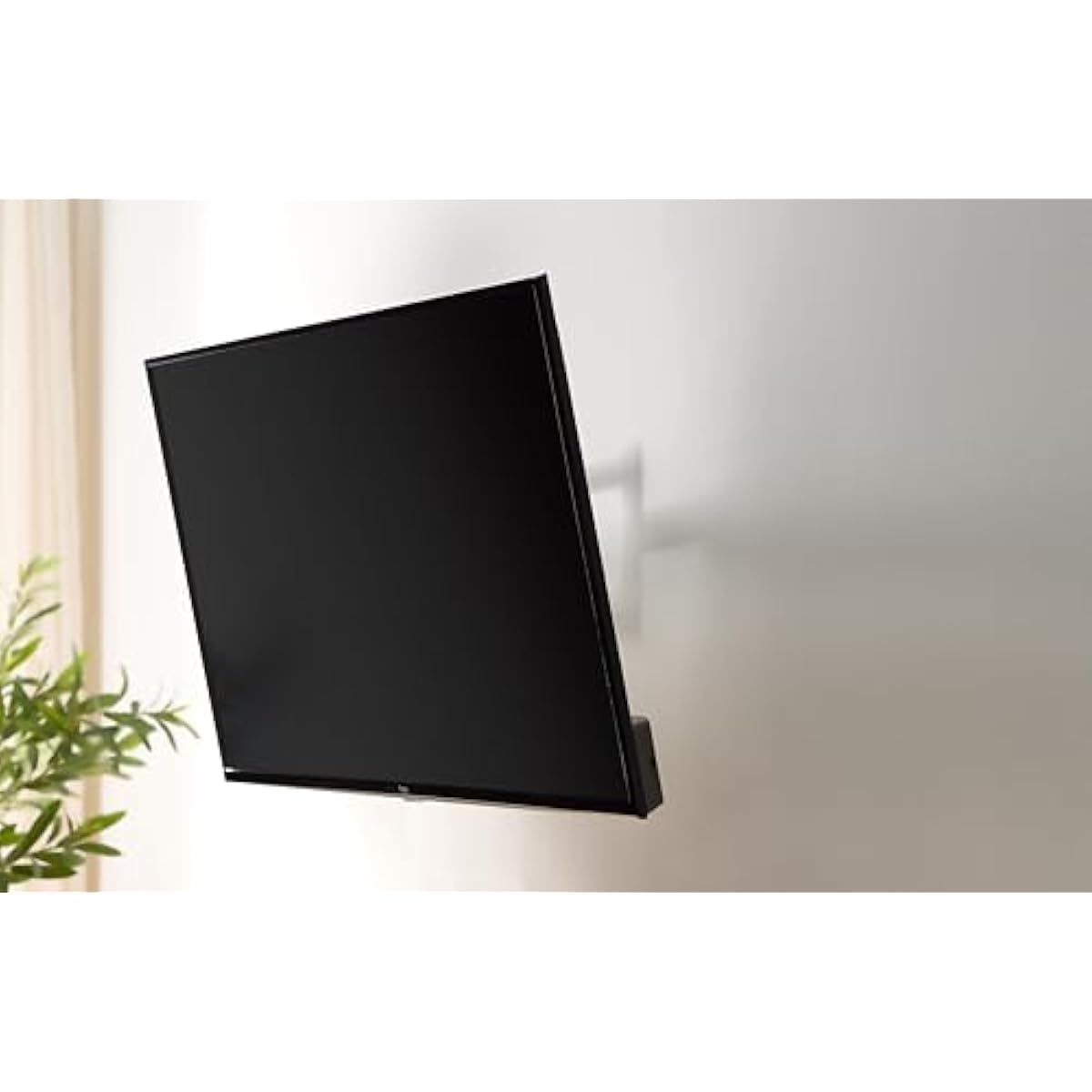 Amazon Basics Full Motion Articulating TV Wall Mount, with Swivel and Tilt, for 26" to 55" TVs and Flat Panels up to 80 Lbs, VESA Compatible, Black