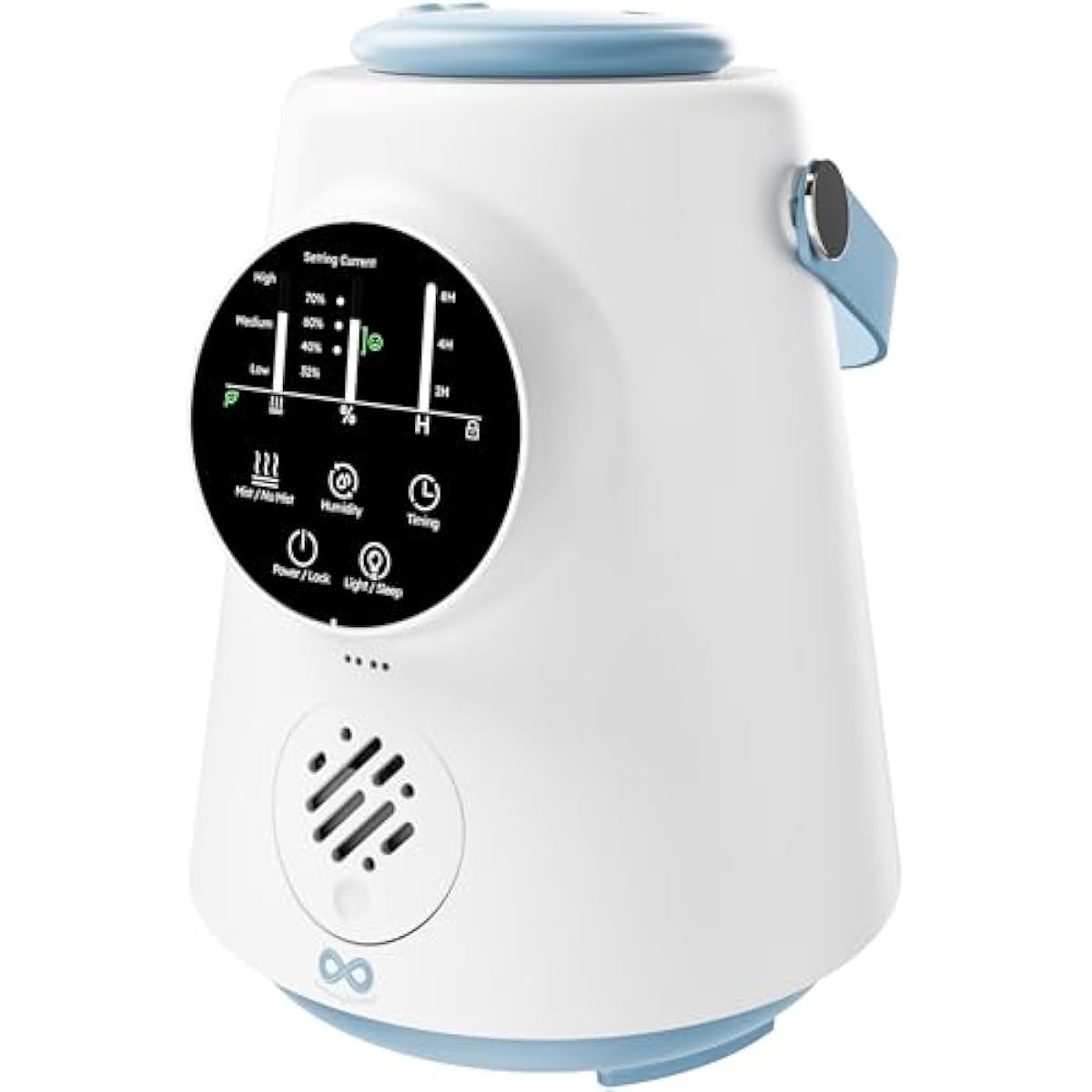Everlasting Comfort 2.5L Top Fill Humidifier – Upgraded Easy to Clean 20HR Runtime Cool Mist Air Moisturizer for Bedroom, Home, Nursery & Large Room, Whisper-Quiet Soothing Hydration for Baby & Kids