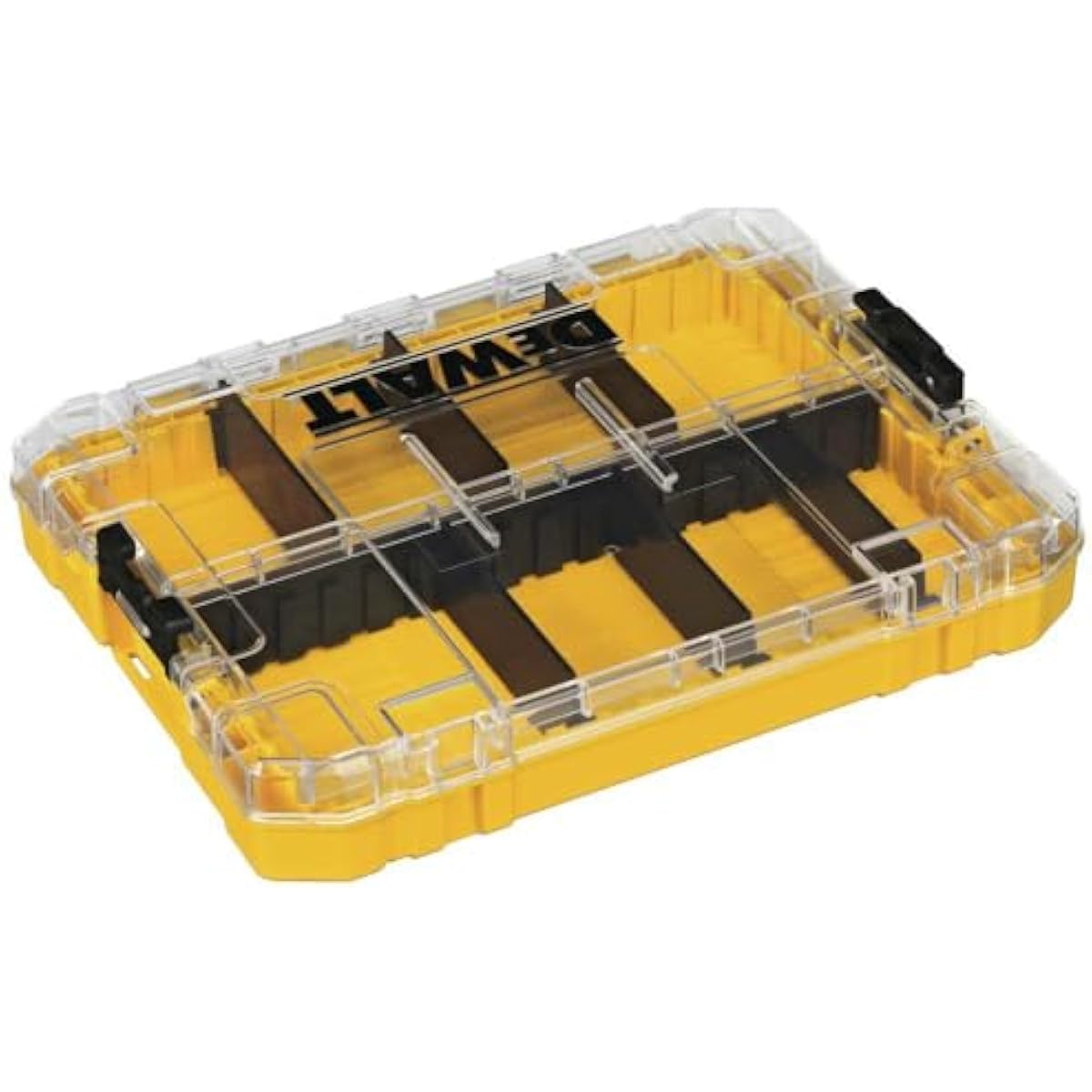 DEWALT Tool Box, Medium 8-Compartments Small Parts Organizer, Portable Tough Case Screw Organizer Toolbox with Customazible Dividers (DWAN2190)