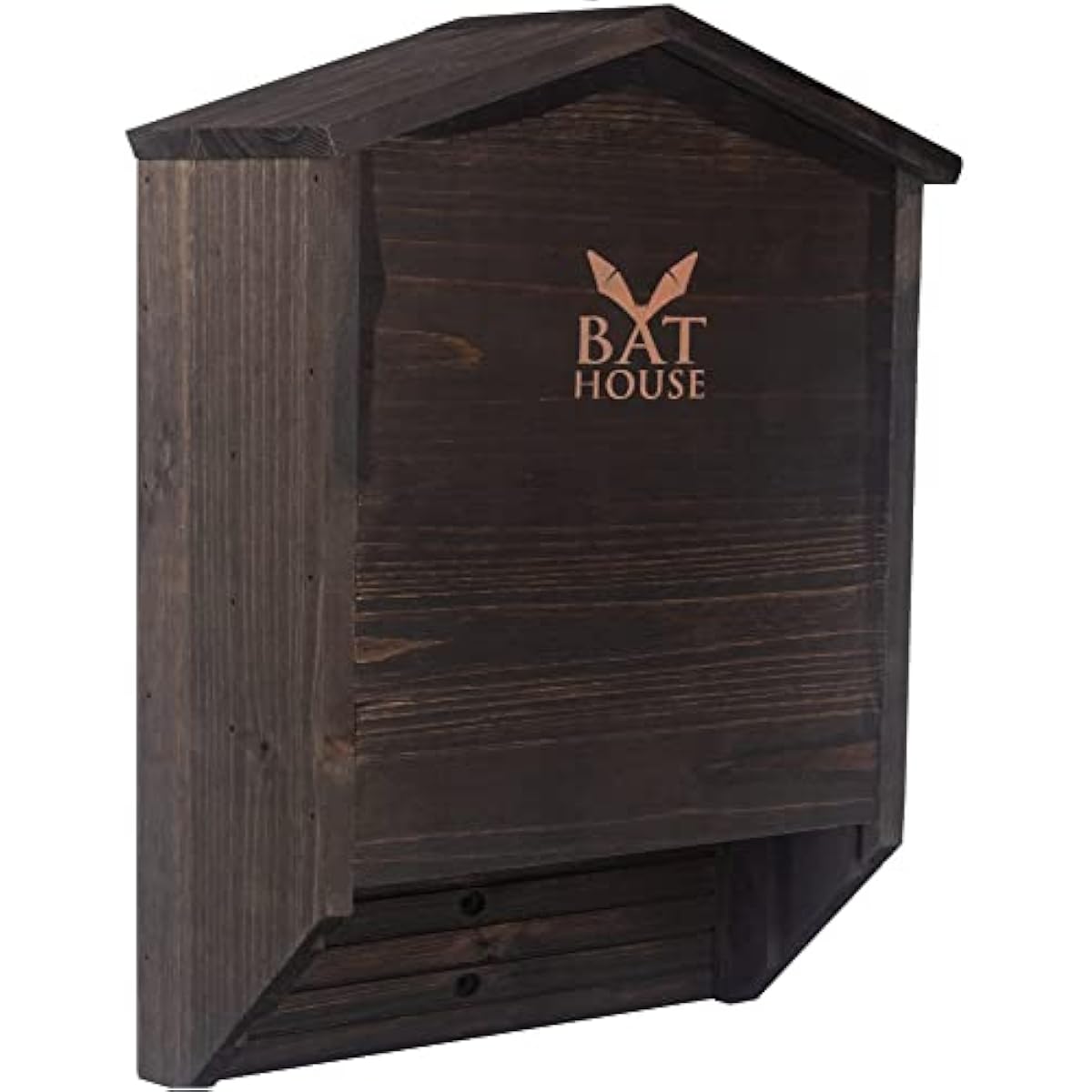 The Ultimate Wooden Bat House for Outdoors - A Large Double Chamber Box Perfectly Designed to Attract Bats - Durable and Easy to Hang