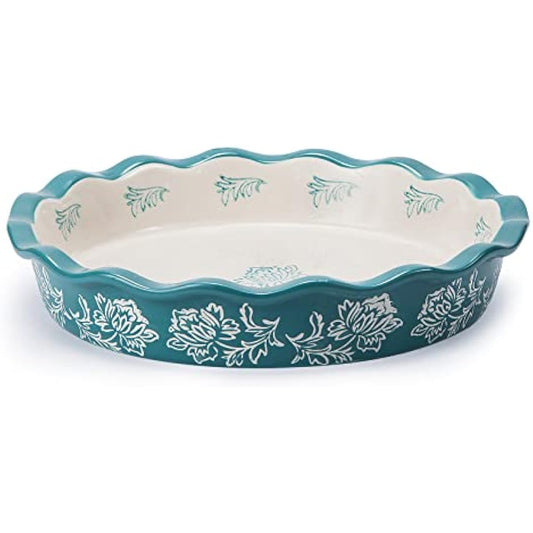 Wisenvoy Pie Pan Ceramic Pie Dish Pie Plate Deep Dish Pie Pan Non-Stick Pie Pans for Baking Pie Pans Pie Dishes