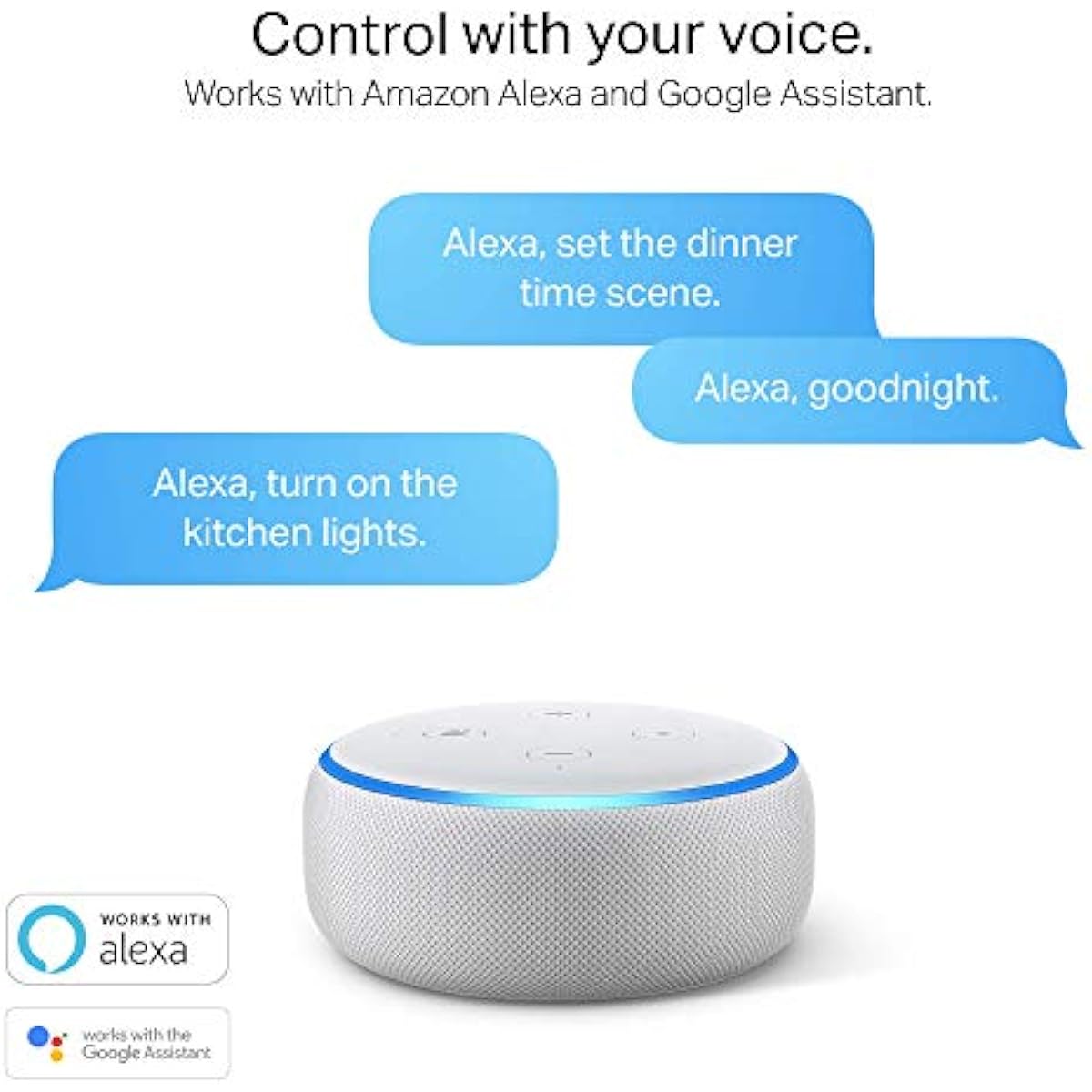 kasa smart Plug Power Strip KP303, Surge Protector with 3 Individually Controlled Smart Outlets and 2 USB Ports, Works with Alexa & Google Home, No Hub Required , White