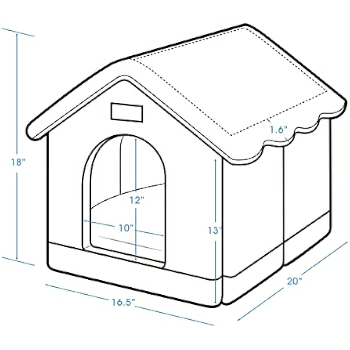 Jiupety Dog House Indoor, L Size Indoor Dog House for Medium Dog, Warm Cave Sleeping Nest Bed for Cats and Dogs, Brown