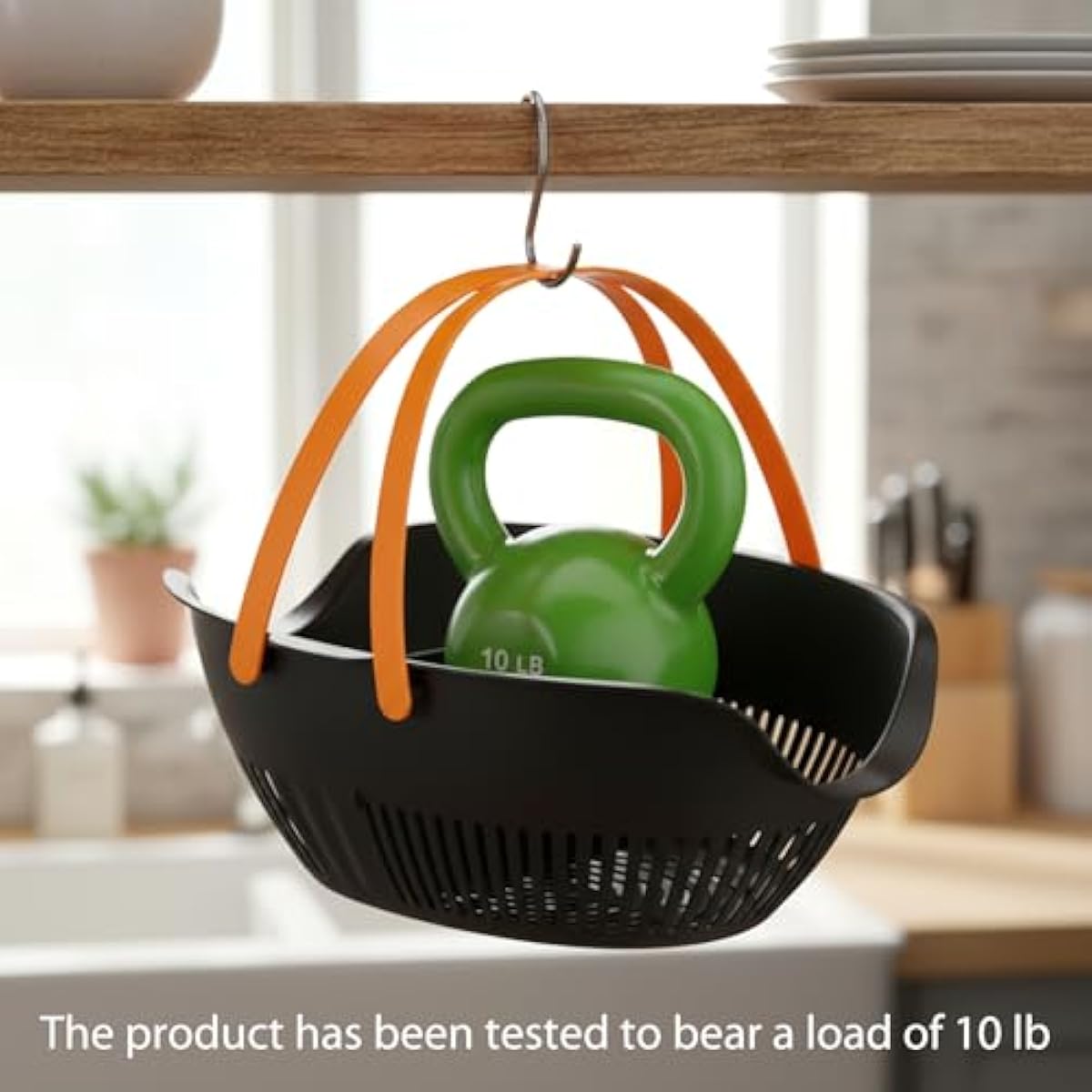 Nuogo 3 Pcs Garden Harvest Basket, Removable Partitions with Tool Caddy for Collecting, Carrying, and Cleaning Harvesting Basket Doubles as a Colander for Vegetables and Fruits Garden Accessories