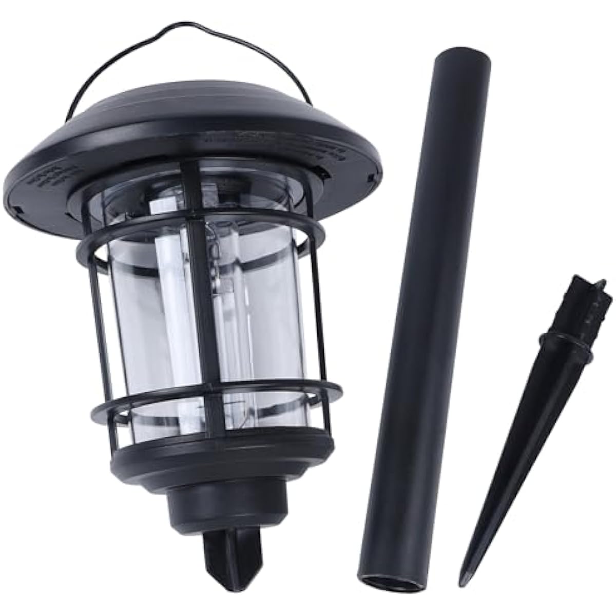 Dynaming 6 Pack Dual Use Solar Path Lights Outdoor, Hanging Lantern Solar Garden Lights with Edison Bulb, Landscape Lighting, Waterproof & Auto On/Off for Patio Pathway Walkway Driveway, Warm White