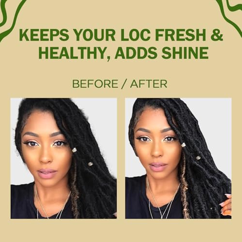 Loc Moisturizing Spray for Dull, Dry Locs - Daily Passion Fruit Hair and Scalp Moisturizer for Dreadlocks, Sisterlocks, Microlocks, Braids- Lightweight Refreshing Moisturizer Loc Spray for Anti-frizz