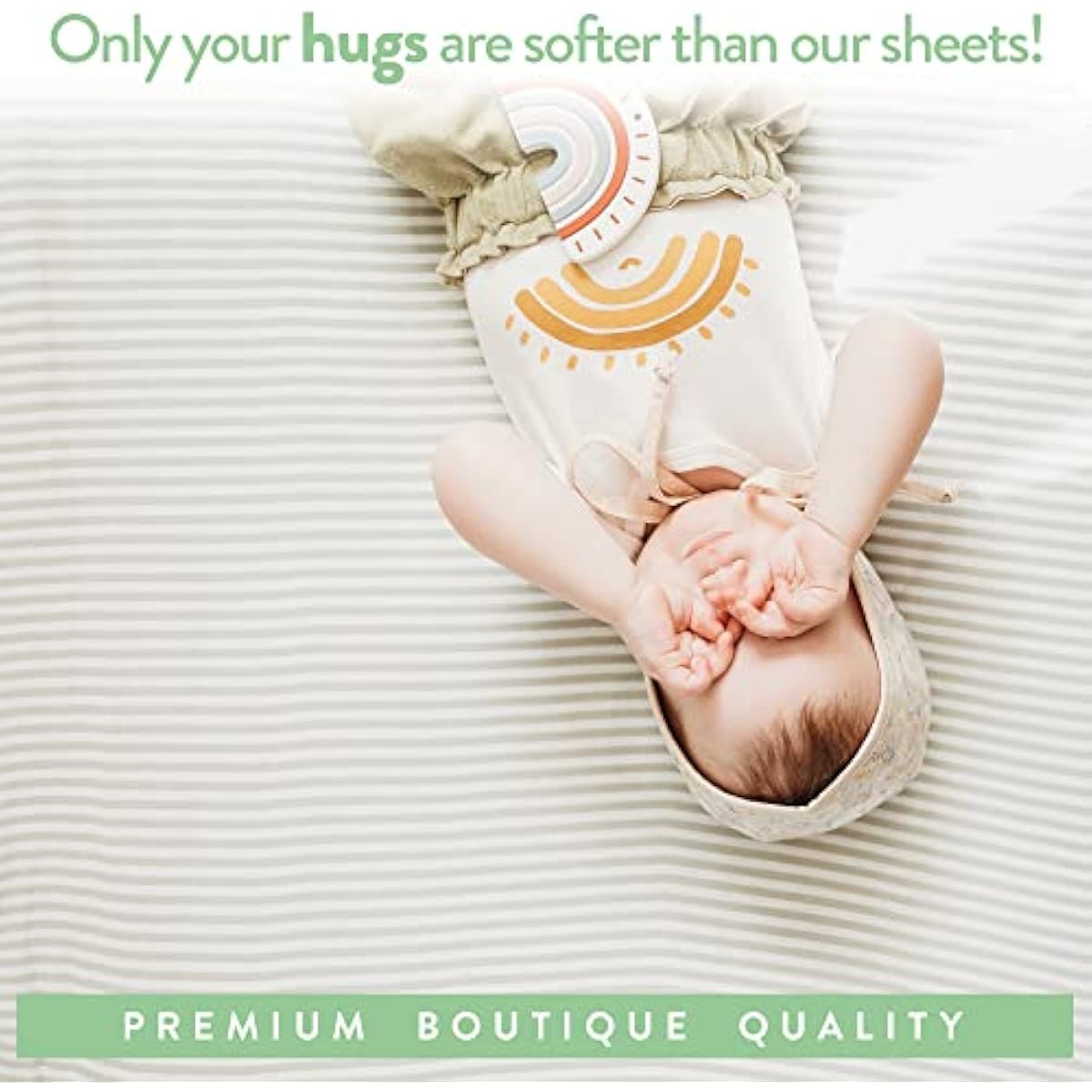Cuddly Cubs Pack n Play Sheets | 2 Pack Playard Sheet for Baby Girl and Boy | Pure Jersey Cotton Unisex Mini Portable Crib Sheets | Sheep and Stripe in Grey | Compatible with Graco Pack and Play