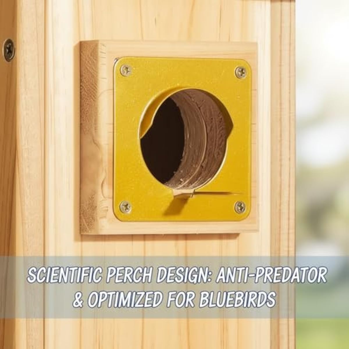 2 Pack Bird Houses for Outside Clearance with Copper Guard, Cedar Bird House Outdoor, Bluebird Finch Swallow Wren Chickadee Assembly Required，Lacquer Finished,Outdoor 5 Years Usage