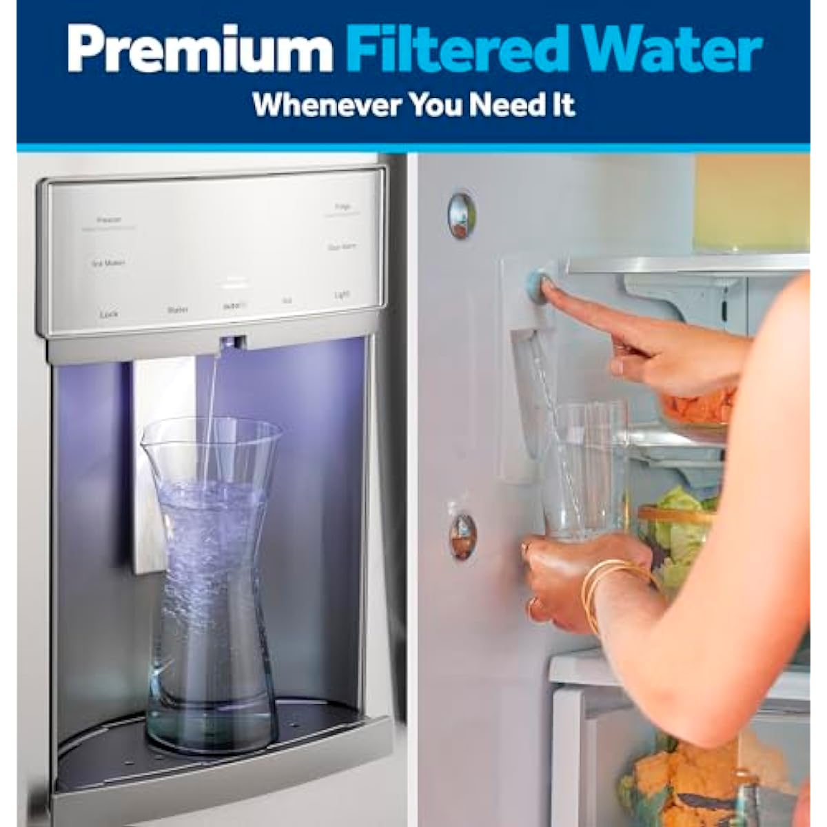 GE RPWFE Refrigerator Water Filter, Genuine Replacement Filter, Certified to Reduce Lead, Sulfur, and 50+ Other Impurities, Replace Every 6 Months for Best Results, Pack of 1