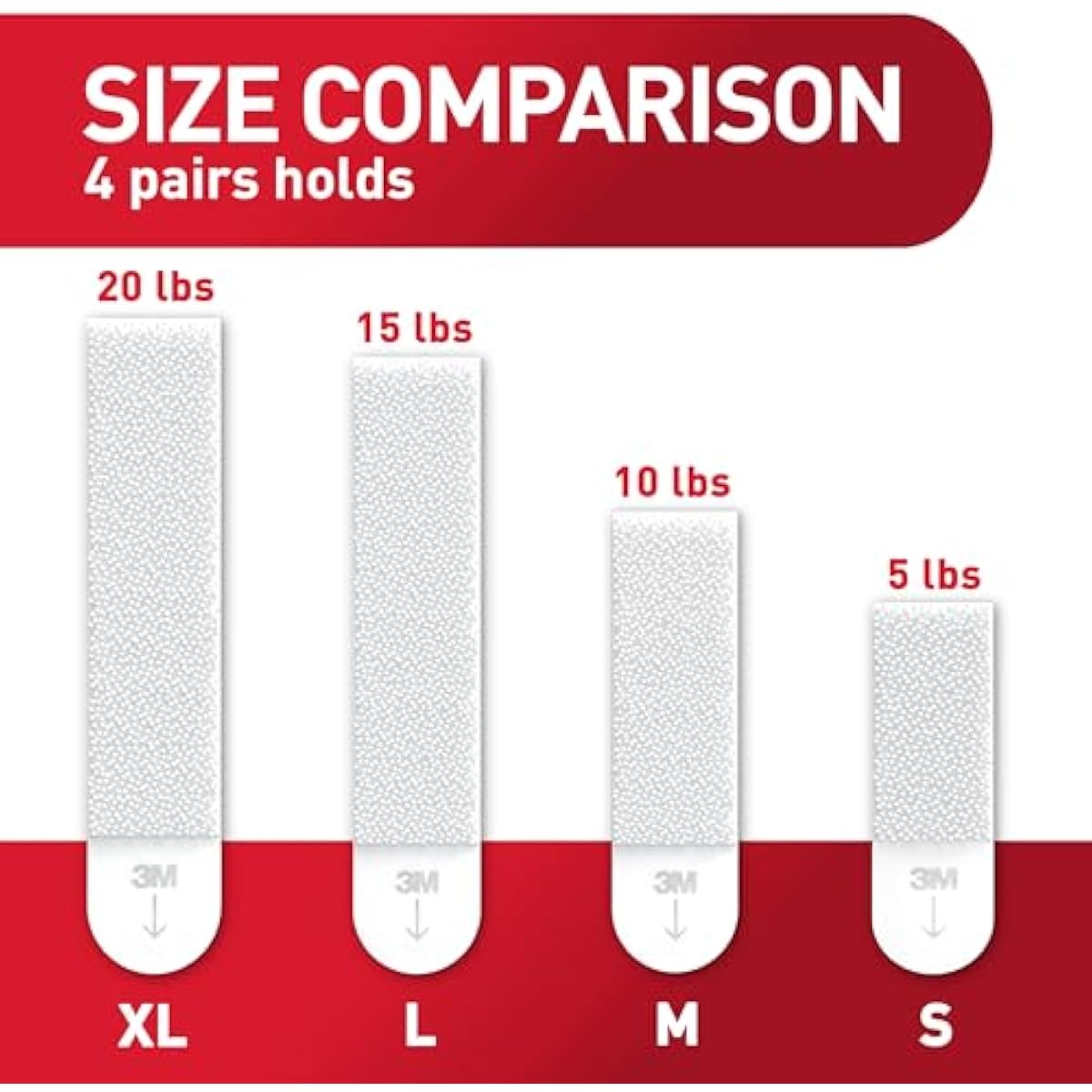 Command 20 lb XL 16 Pairs Heavyweight Picture Hanging Strips (32 Strips), Damage-Free Hangers for Picture Frames, No Tools Required, Ideal for Home Room Wall Decor, White Adhesive