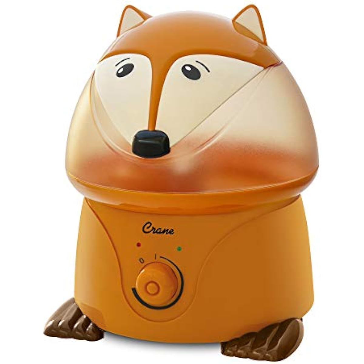 Crane 1 Gallon Animal Cool Mist Ultrasonic Humidifier for Kids' Bedroom and Nursery, Automatic Shut off, Adjustable Output, Fox