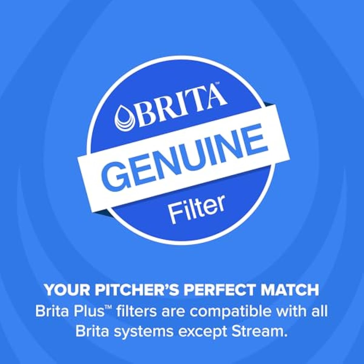 Brita Plus Water Filter, BPA-Free, High-Density Replacement Filter for Pitchers and Dispensers, Reduces 2x Contaminants*, Lasts Two Months or 40 Gallons, Includes 6 Filters