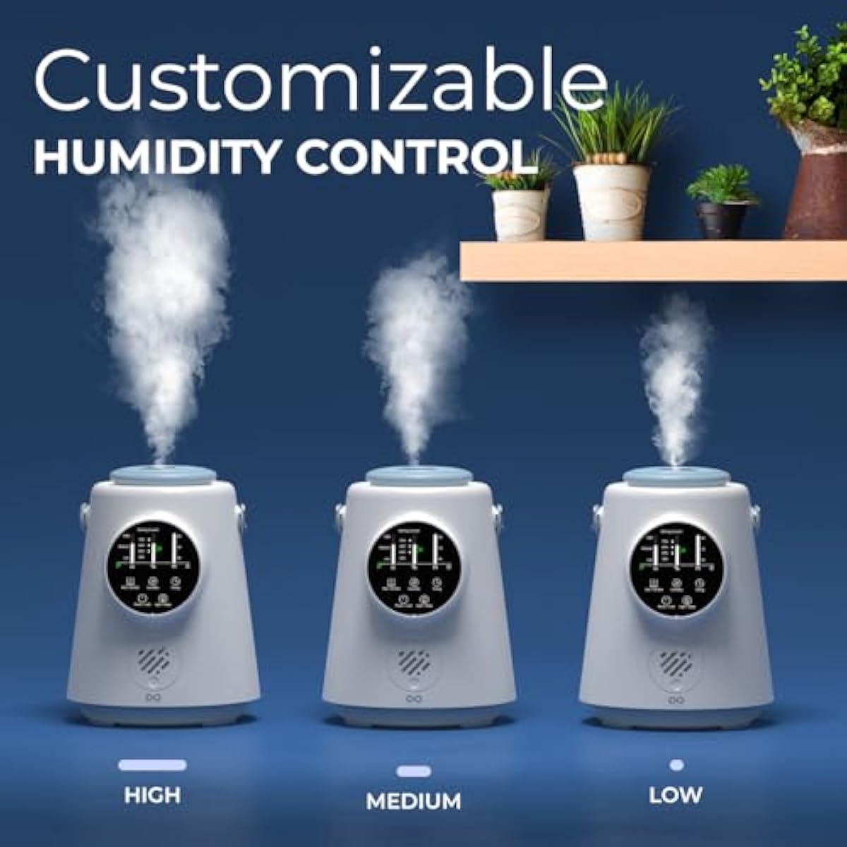 Everlasting Comfort 2.5L Top Fill Humidifier – Upgraded Easy to Clean 20HR Runtime Cool Mist Air Moisturizer for Bedroom, Home, Nursery & Large Room, Whisper-Quiet Soothing Hydration for Baby & Kids