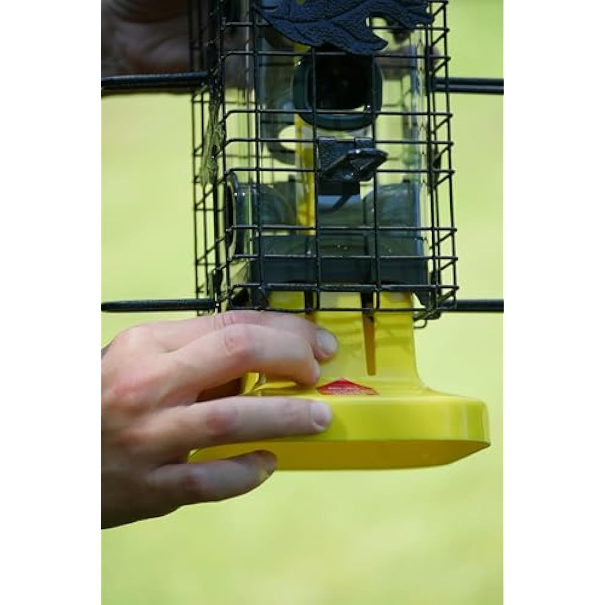 Squirrel Solution200 Squirrel-proof Bird Feeder w/6 Feeding Ports, 3.4-pound Seed Capacity, Free Seed Funnel