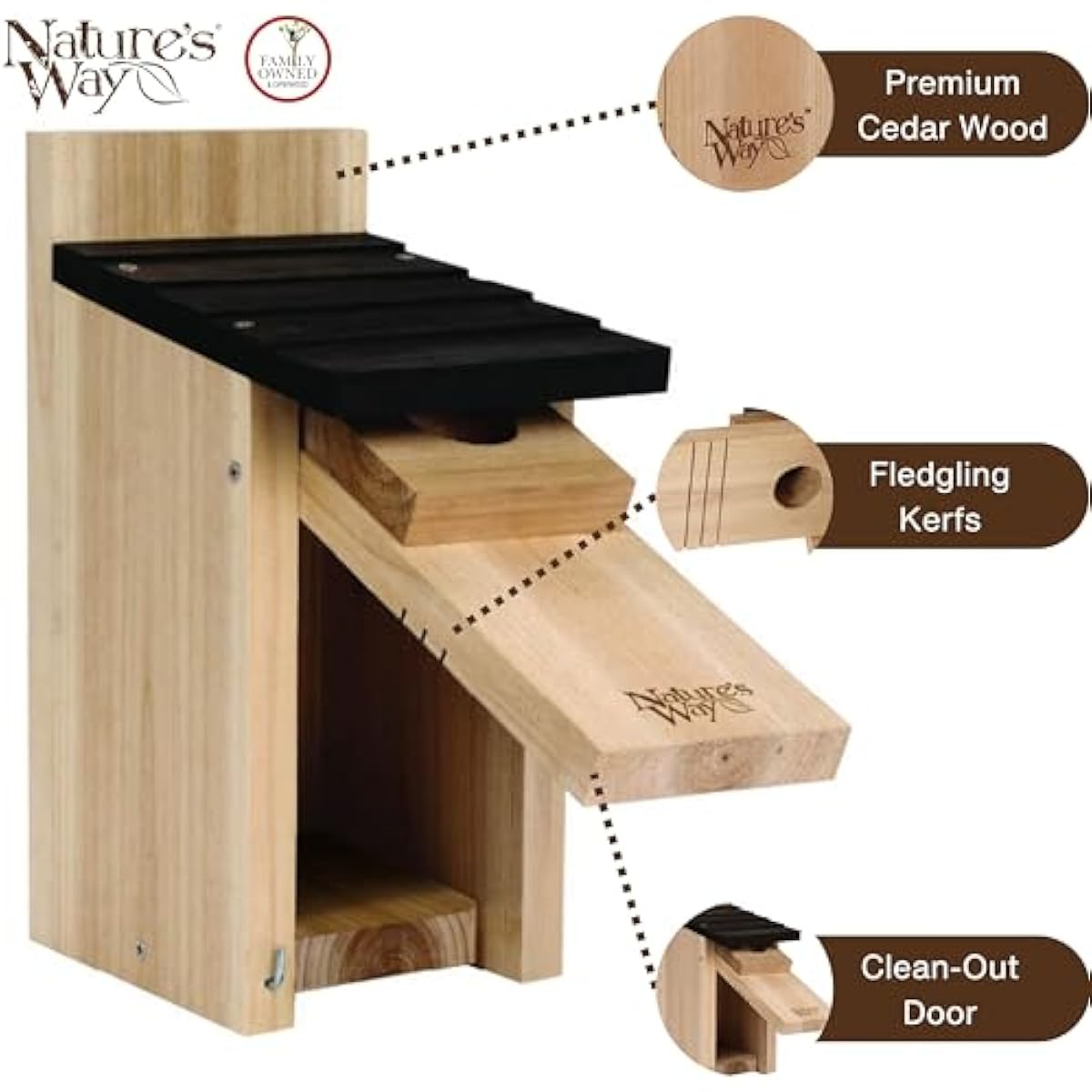 Wild Wings WWCH3 Cedar Blue Bird Box House
