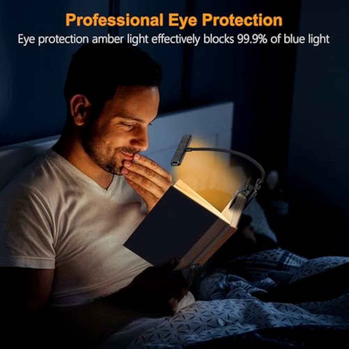 Gritin 19 LED Rechargeable Book Light for Reading in Bed with Memory Function- Eye Caring 3 Color Temperatures,Stepless Dimming Brightness,90 Hrs Runtime Lightweight Clip on Light for Book Lovers