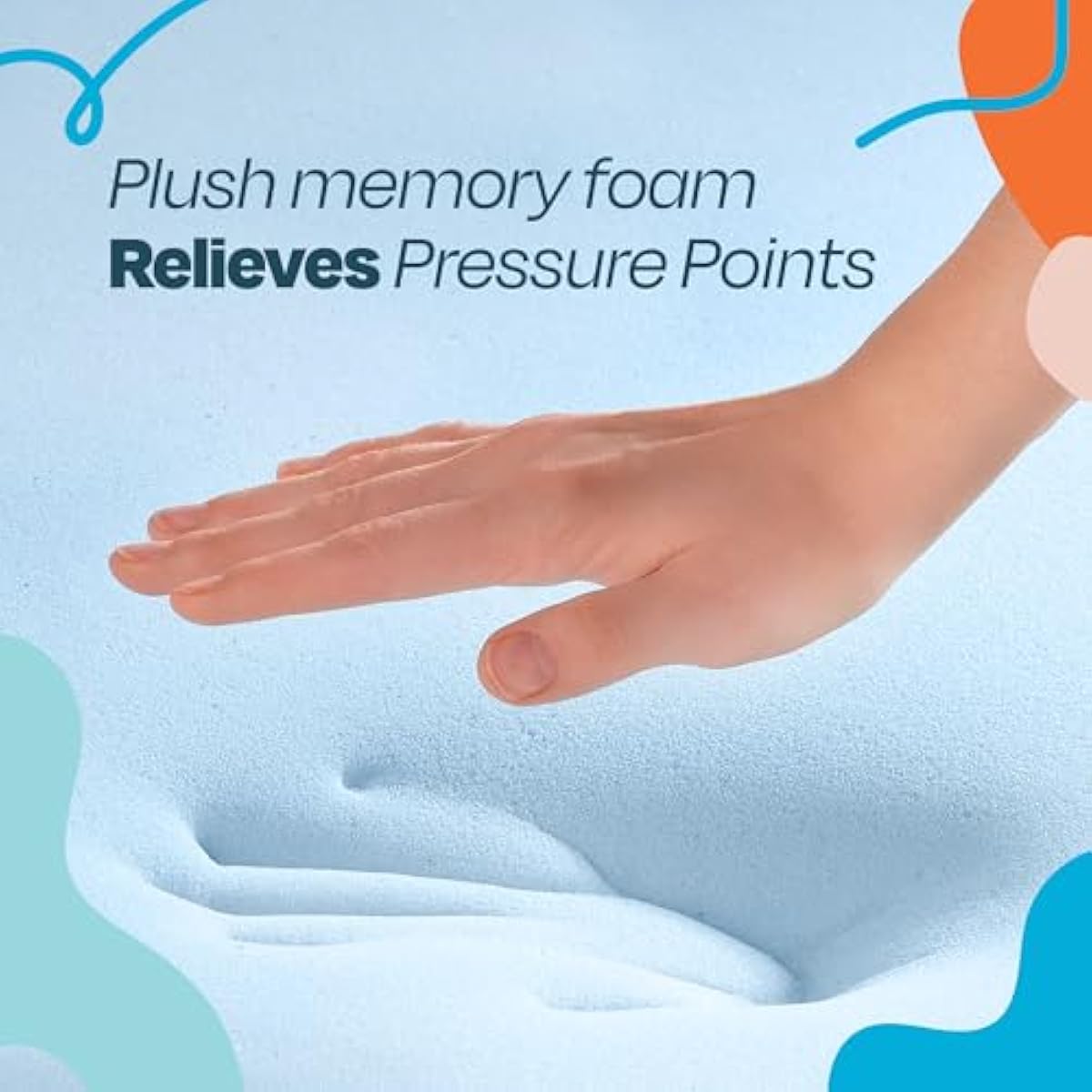 Linenspa Memory Foam Mattress Topper, Queen Size - 2 Inch Gel Infused Memory Foam - Plush Feel - Cooling and Pressure Relieving - CertiPUR Certified