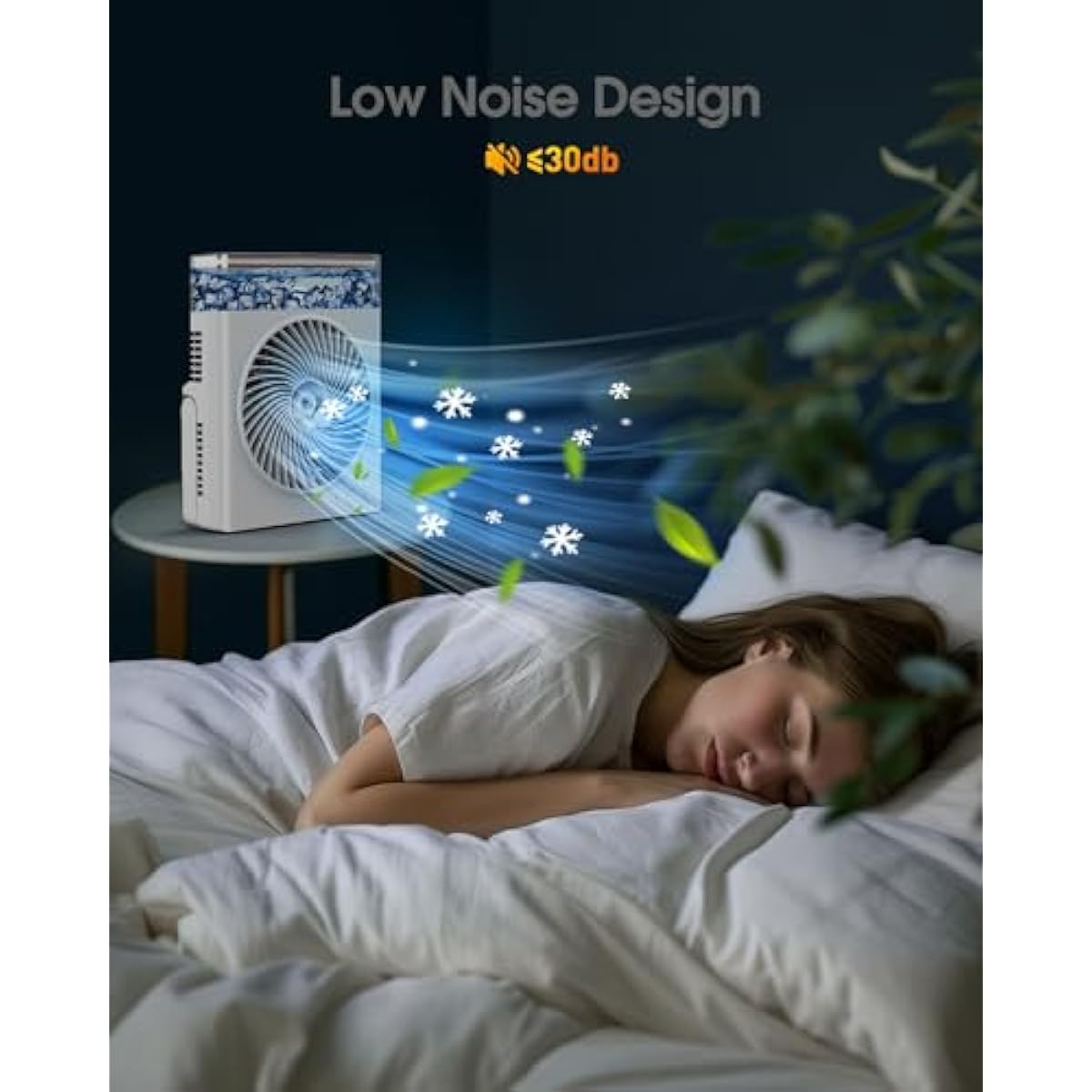 Misting Fan Portable, 8000mAh 8-Inch Rechargeable Battery Operated Fan with 600mL Water Tank, Cooling Desk Misting Fans for Outside, Perfect Quite Mist Water Spray Fans for Home Office Camping Patio