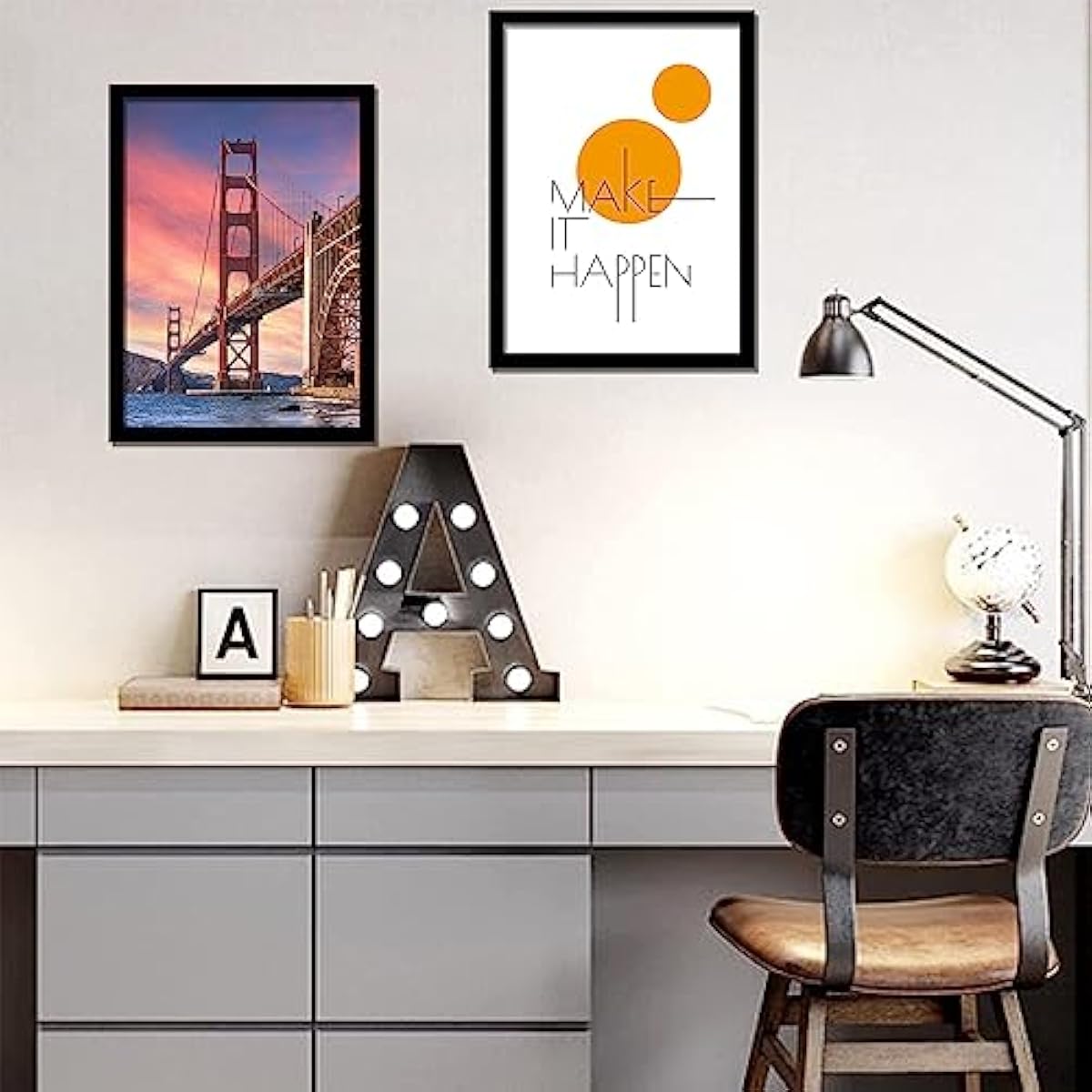 Black 16x24 Picture Frame Set of 3, High Transparent Frame for 16 By 24 Photo Collage Canvas Poster Size Wall Mount and Tabletop Horizontally Vertically (Black, 16 x 24 inches)
