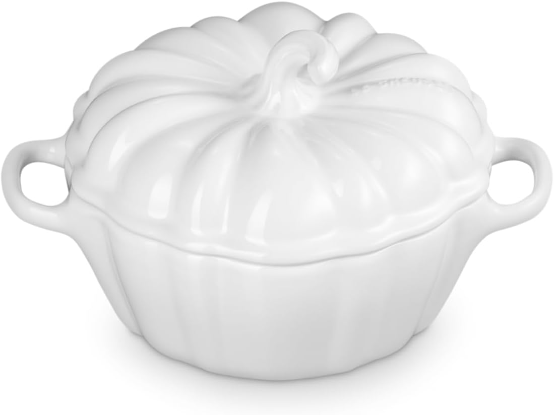 Le Creuset Stoneware Pumpkin Mini Cocotte, 12 oz., Olive
