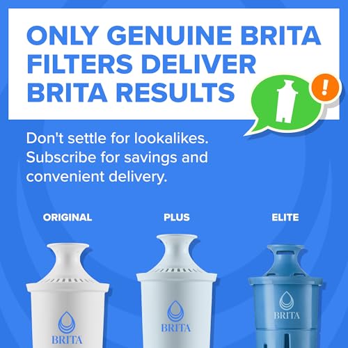 Brita UltraMax Large Water Dispenser With Standard Filter, BPA-Free, Reduces Copper, Cadmium and Mercury Impurities, Lasts 2 Months or 40 Gallons, Includes 1 Filter, Kitchen Accessories, Large 27-Cup