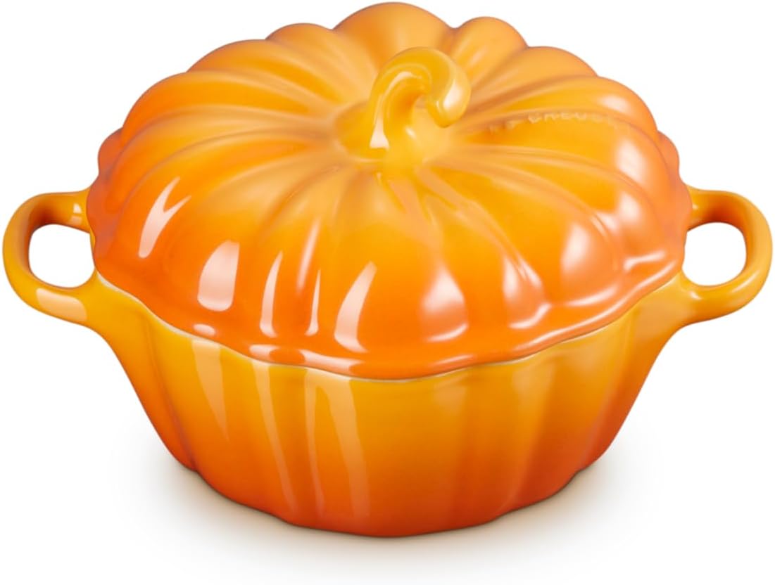 Le Creuset Stoneware Pumpkin Mini Cocotte, 12 oz., Olive