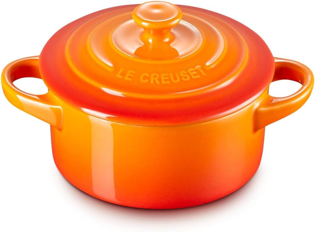 Le Creuset Stoneware Mini Round Cocotte, 8 oz., Soleil