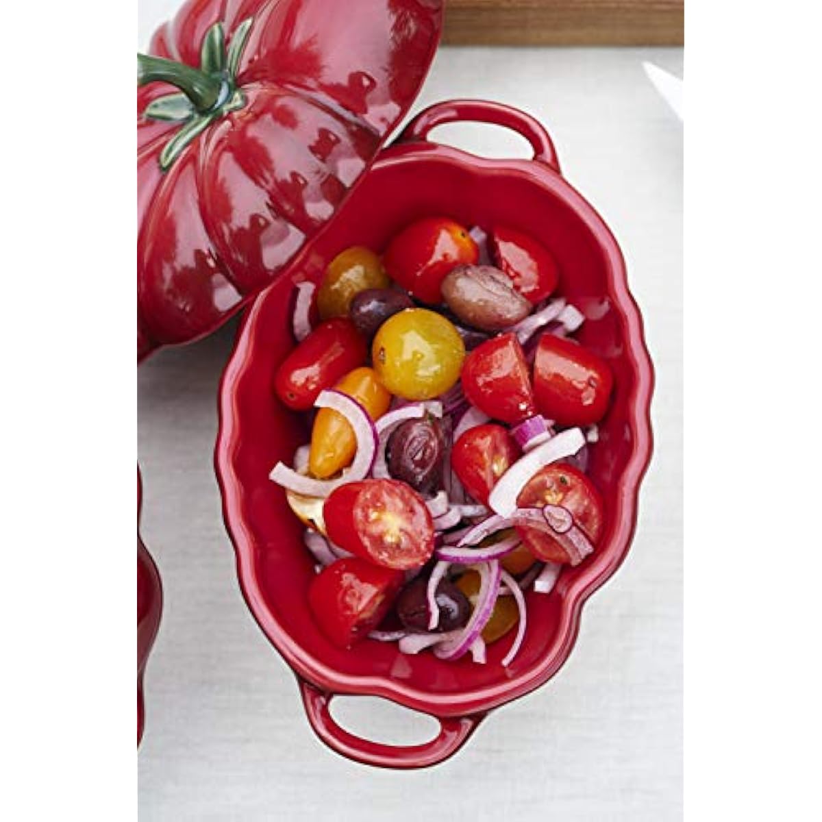 Staub Tomato Casserole 40511-855-0 Enamelled Surface Ceramic
