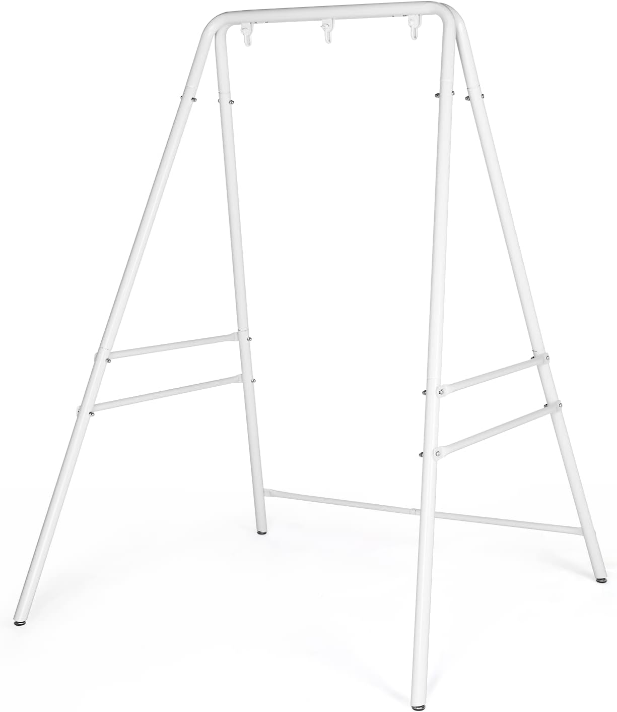 ONCLOUD Upgraded Hammock Chair Stand Metal Swing Stand Frame, Heavy Duty Steel Hammock Stand Only for Porch, Backyard, Indoor or Outdoor, Black