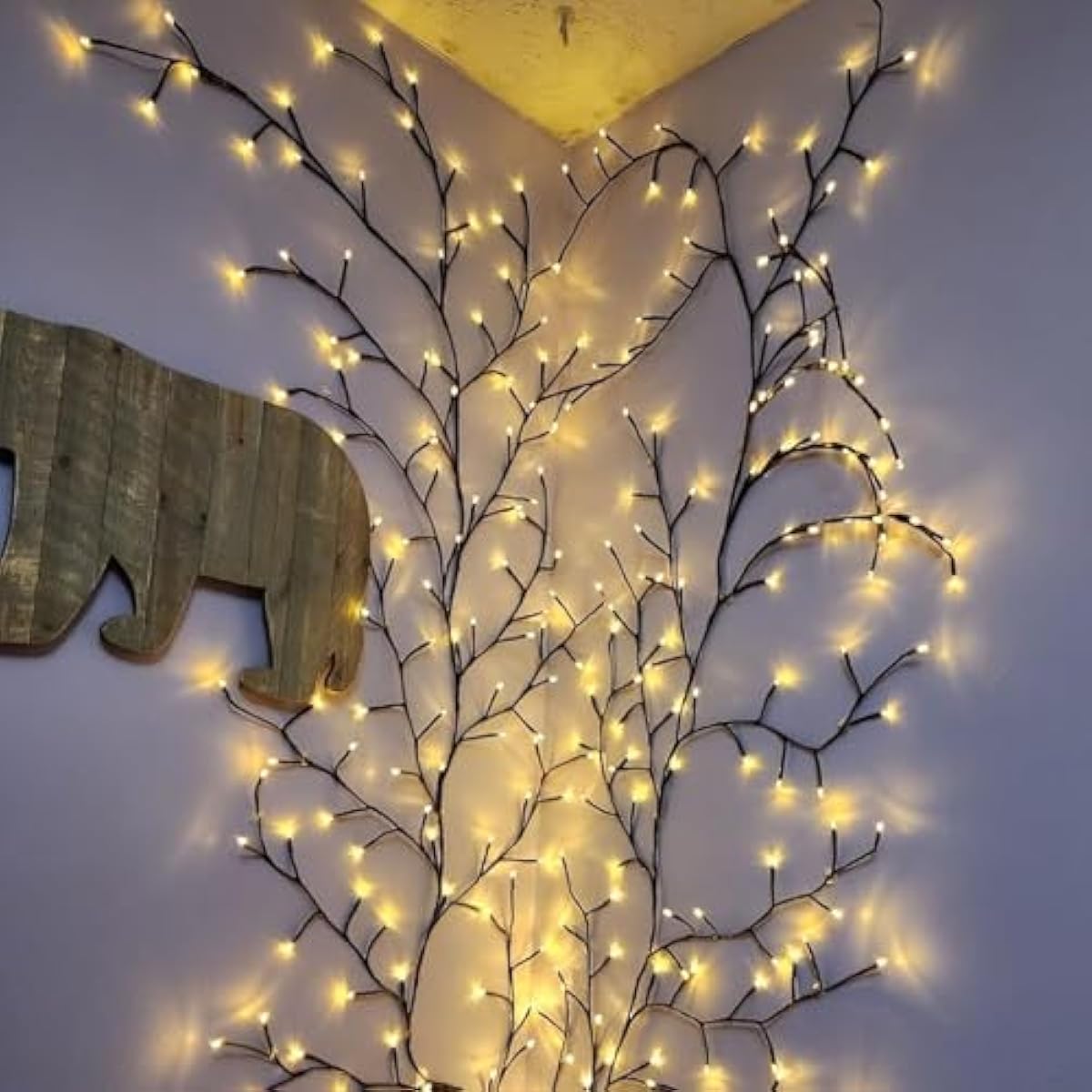 Enchanted Willow Vine Lights with Remote, Christmas Swags Decorations Indoor Room Decor, 18 Branches 144 LEDs Lighted Willow Vine Lights for Walls Bedroom Home Decor