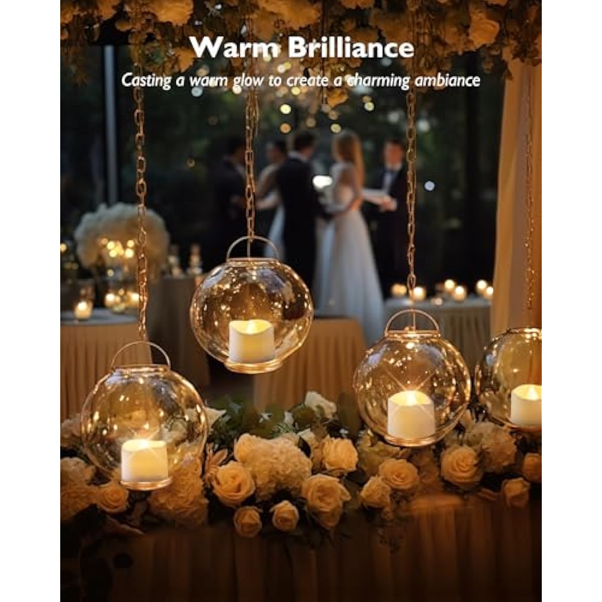 Homemory 24Pcs Flickering Flameless Candle Battery Operated, 200+Hours Fake Electric LED Tea Lights for Votive, Centerpiece Table Decorations, Wedding, Aniversary, Halloween, Christmas