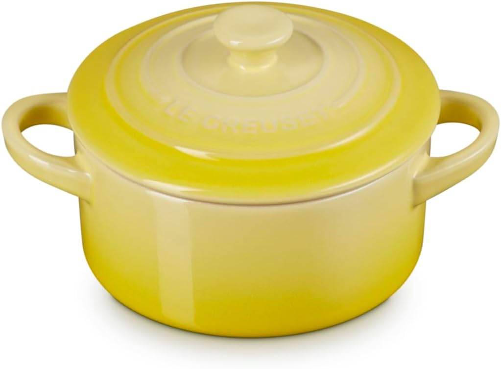 Le Creuset Stoneware Mini Round Cocotte, 8 oz., Soleil