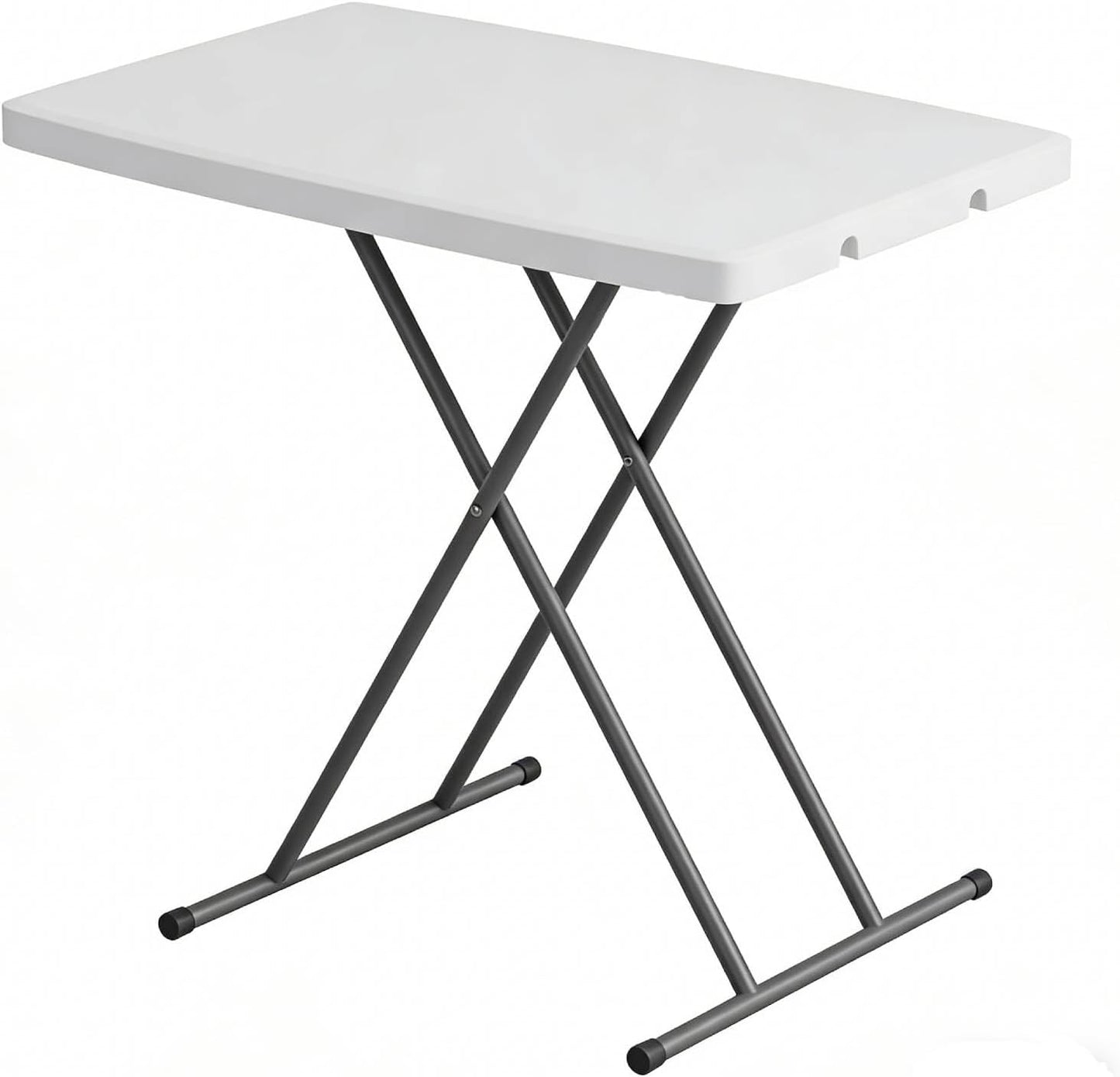 6ft Folding Table - Heavy Duty Portable 6 Foot Plastic Table with Fold-in-Half Design & Carry Handle, Indoor Outdoor Utility Table for Dining, Camping, Parties, Picnics, Tailgating (6FT, Black) ﻿