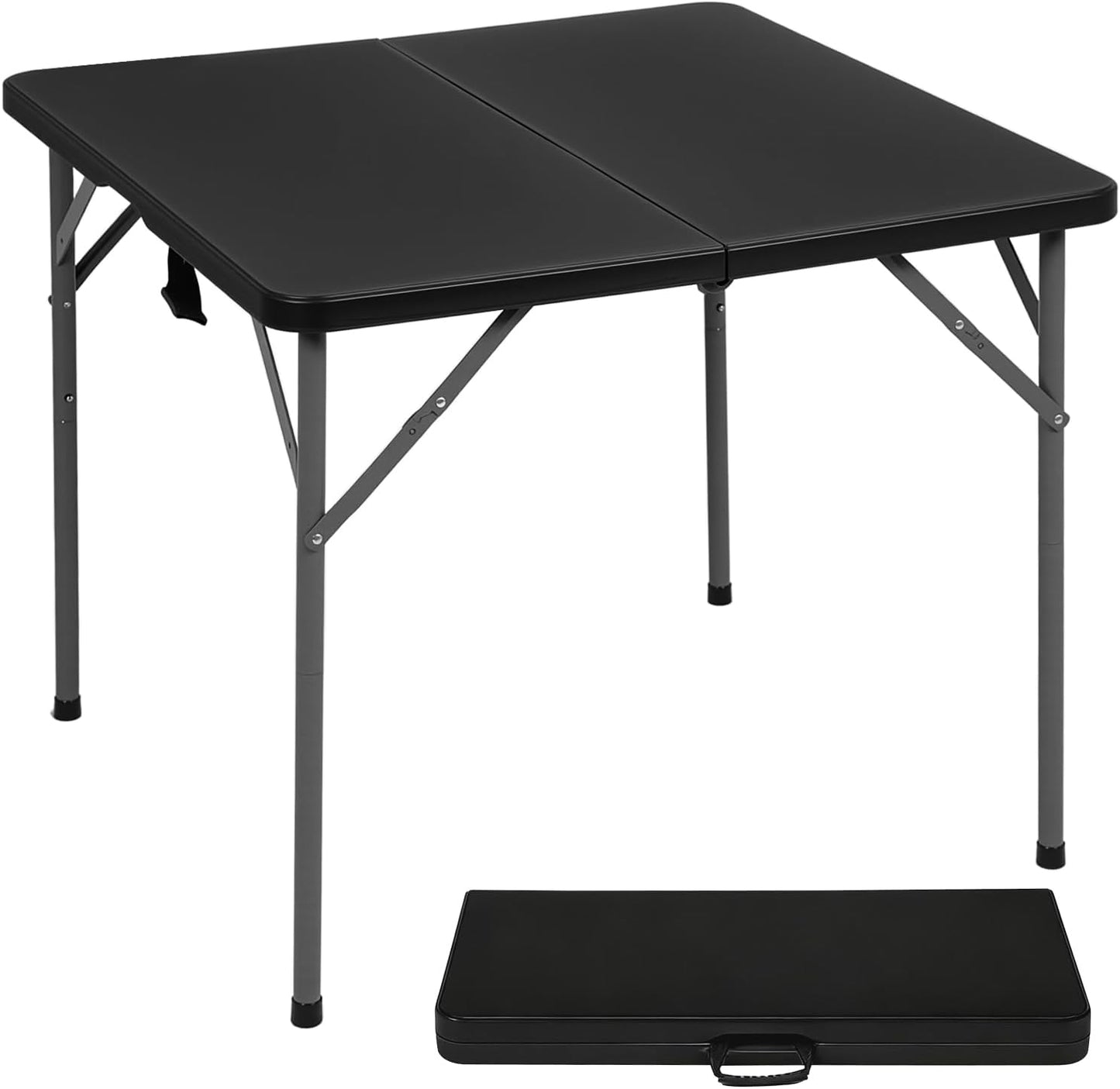 FDW Folding Half Portable Foldable Table for Parties Backyard Events (White, 6 FT 70 * 29) (White, 6 FT)