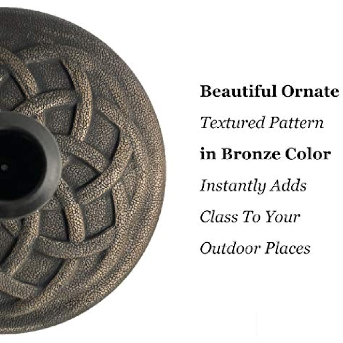 BACKYARD EXPRESSIONS PATIO · HOME · GARDEN 911554 21 Pound Umbrella Base, Bronze