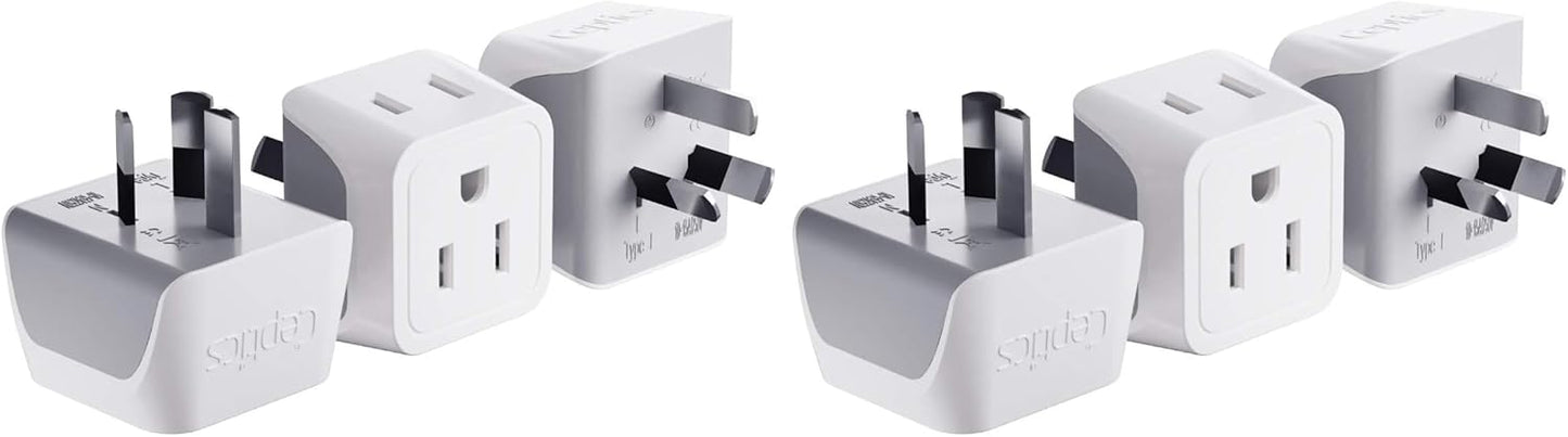 Ceptics Universal Travel Adapter, 45W International Power Adapter with PD & QC 3.0 Dual USB-C, 3 USB Travel Adapter Worldwide, Type I C G A Outlets 110V 220V A/C - EU Euro US UK (11-KU)
