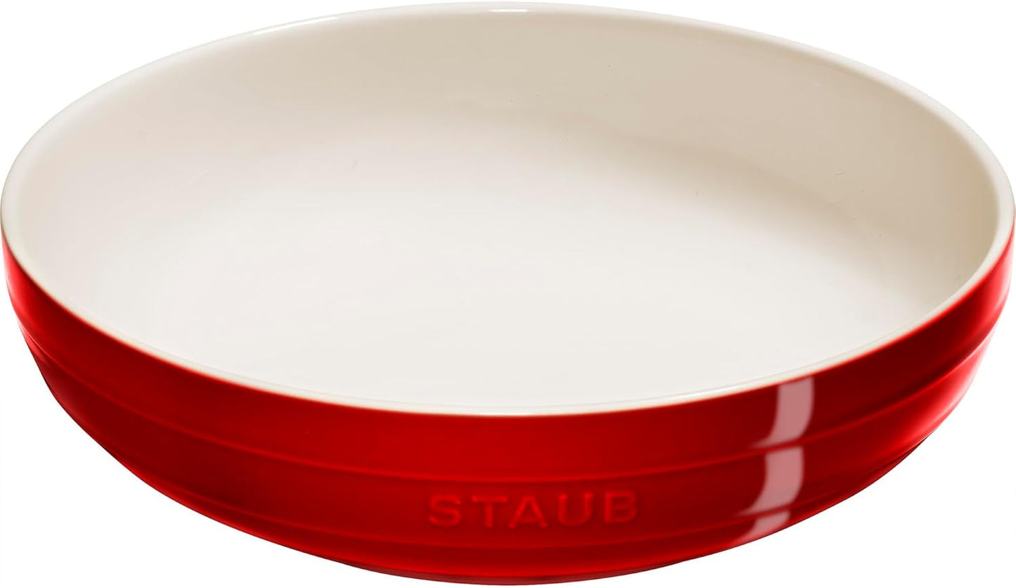 Staub Ceramic 11.5-inch Shallow Serving Bowl - Dark Blue