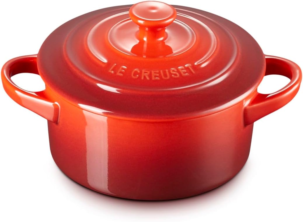 Le Creuset Stoneware Mini Round Cocotte, 8 oz., Soleil